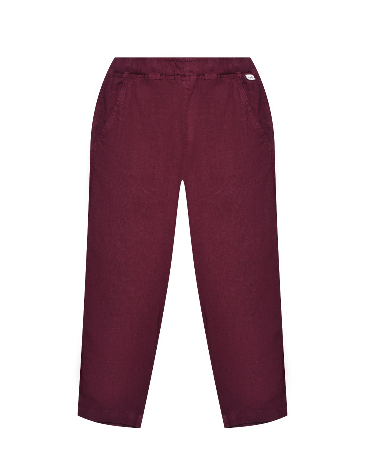 Льняные брюки с поясом на резинке IL Gufo, размер 104, цвет малиновый