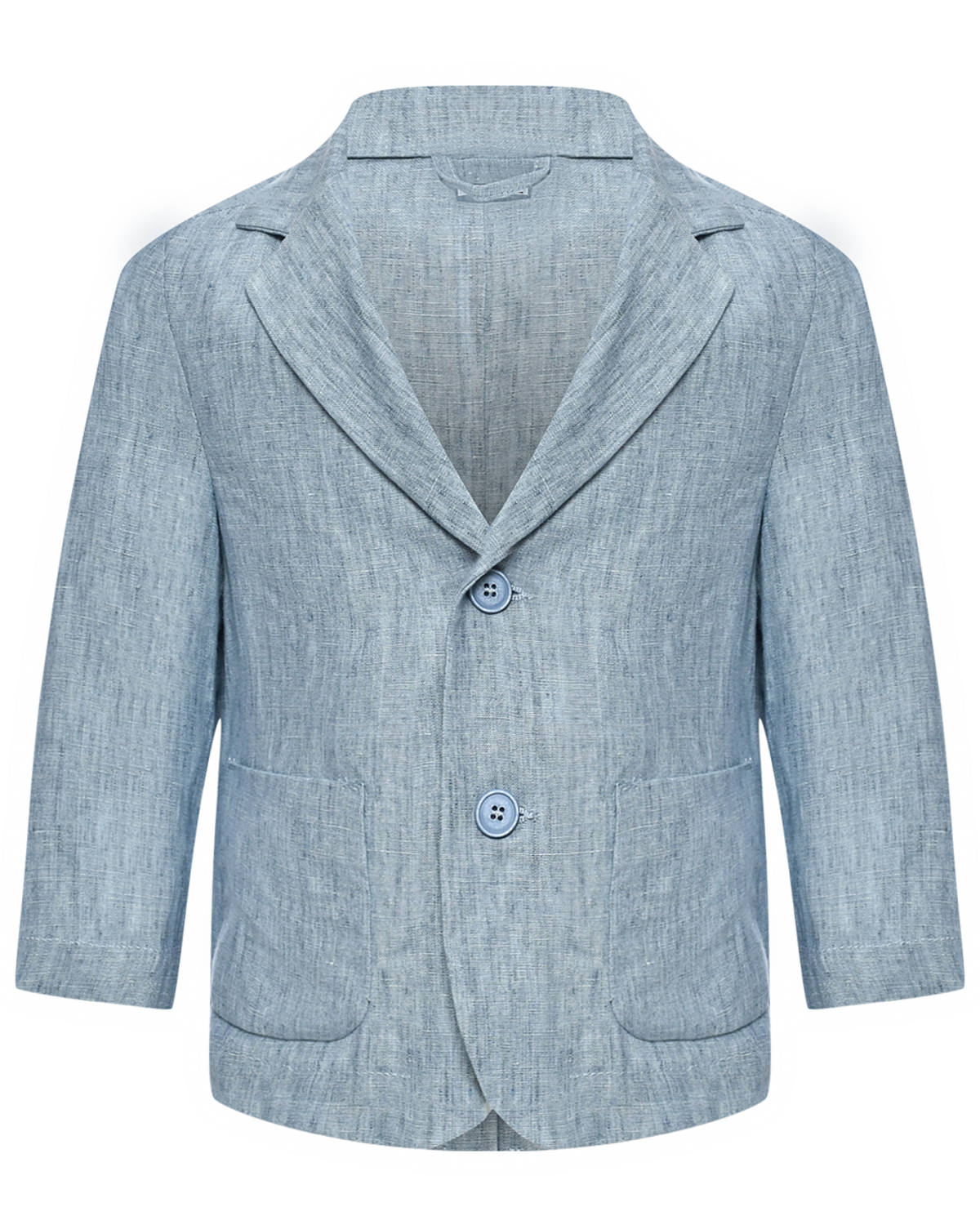 Льняной пиджак с кармашками IL Gufo, размер 98, цвет нет цвета