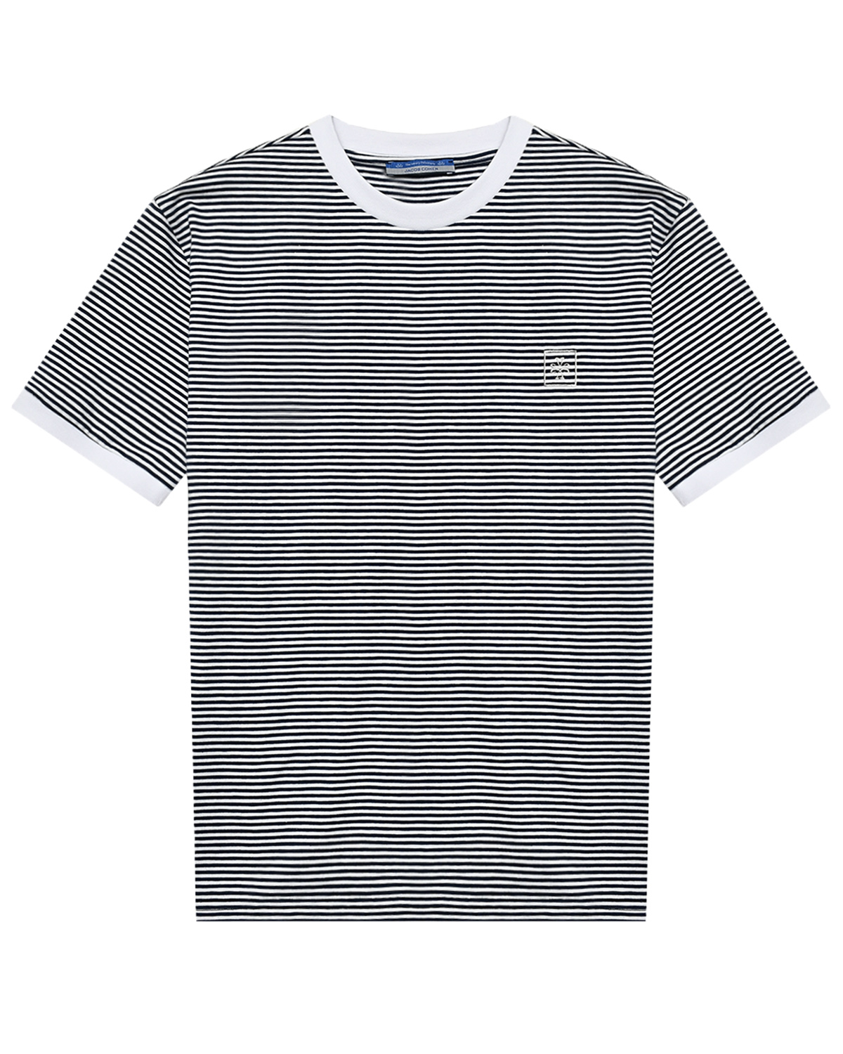 Футболка в полоску с вышивкой лого Jacob Cohen