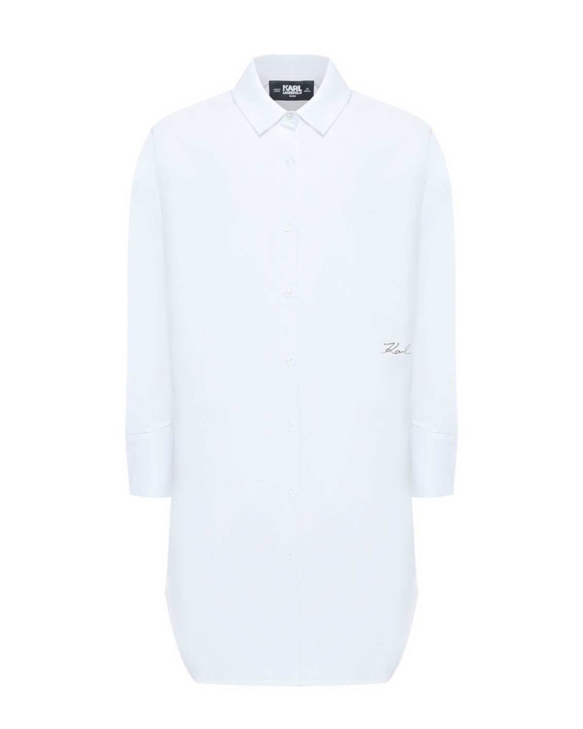 Платье-рубашка с короткими рукавами Karl Lagerfeld kids, размер 140, цвет нет цвета - фото 1