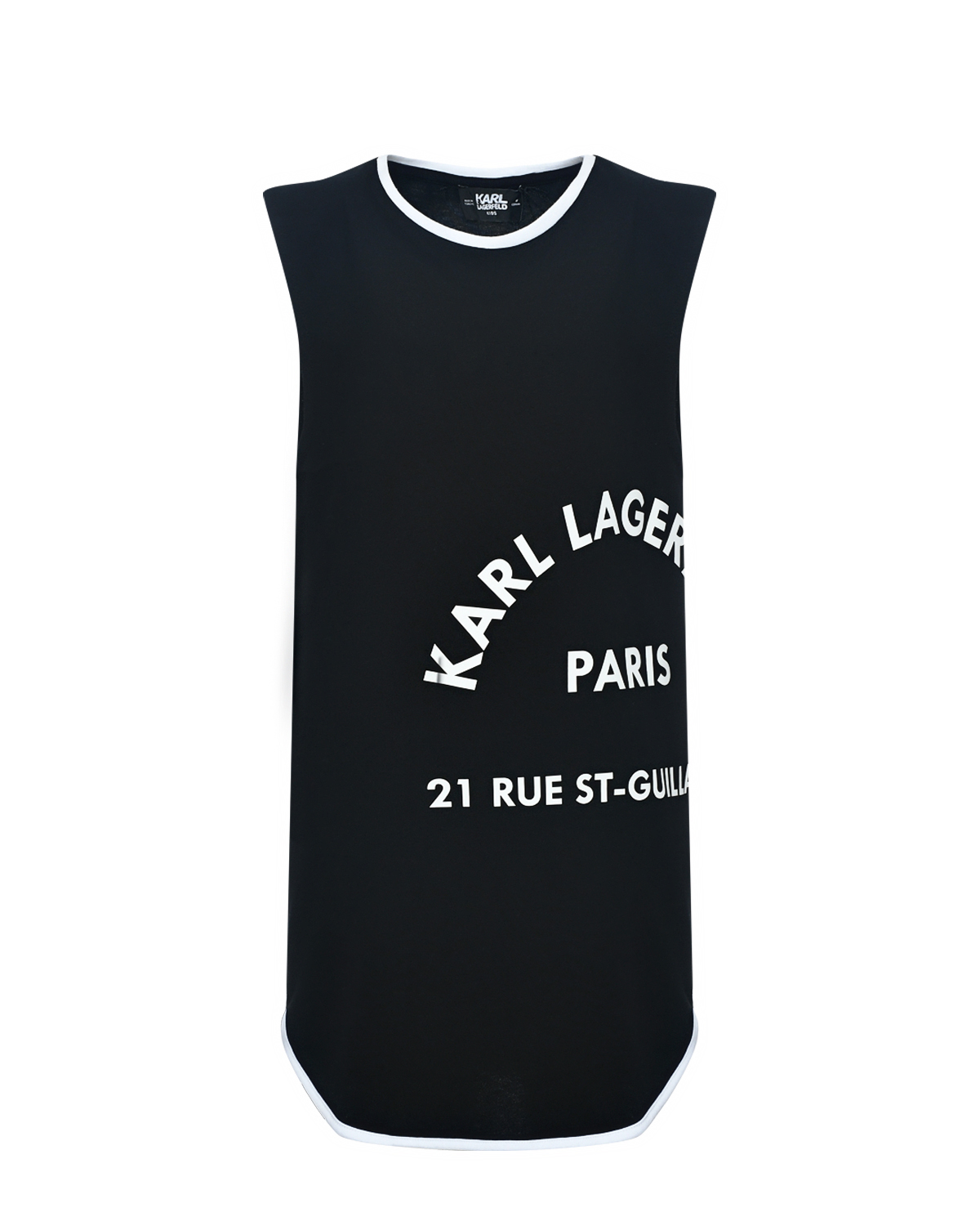 Платье без рукавов, черное Karl Lagerfeld kids, размер 152, цвет нет цвета - фото 1