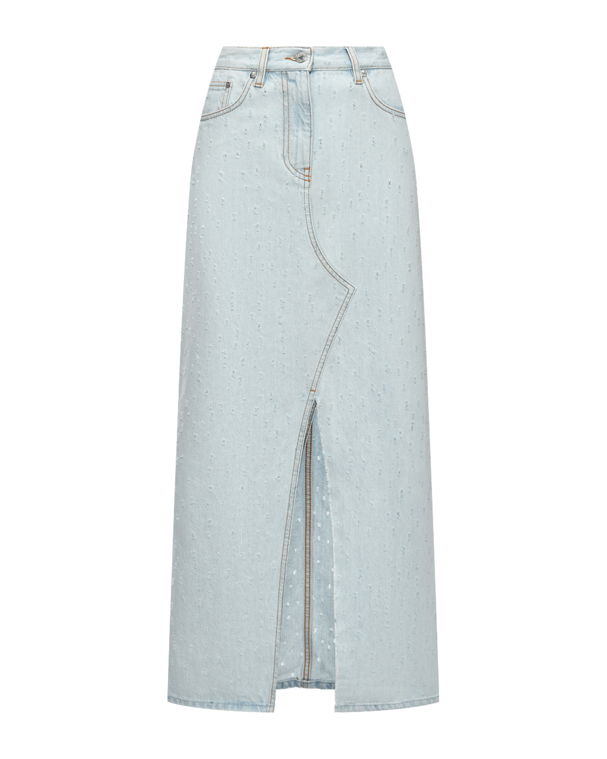 Джинсовая юбка с разрезом MSGM джинсовая юбка макси