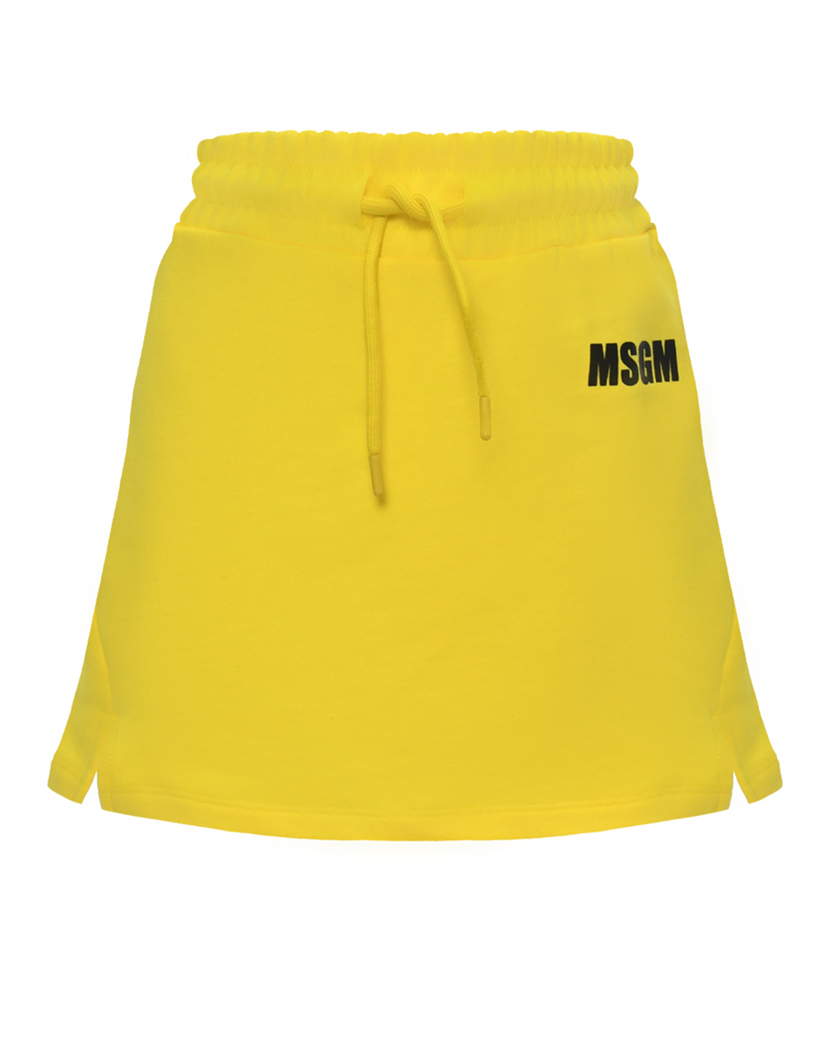 Юбка с принтом сзади, желтая MSGM, размер 128, цвет желтый - фото 1