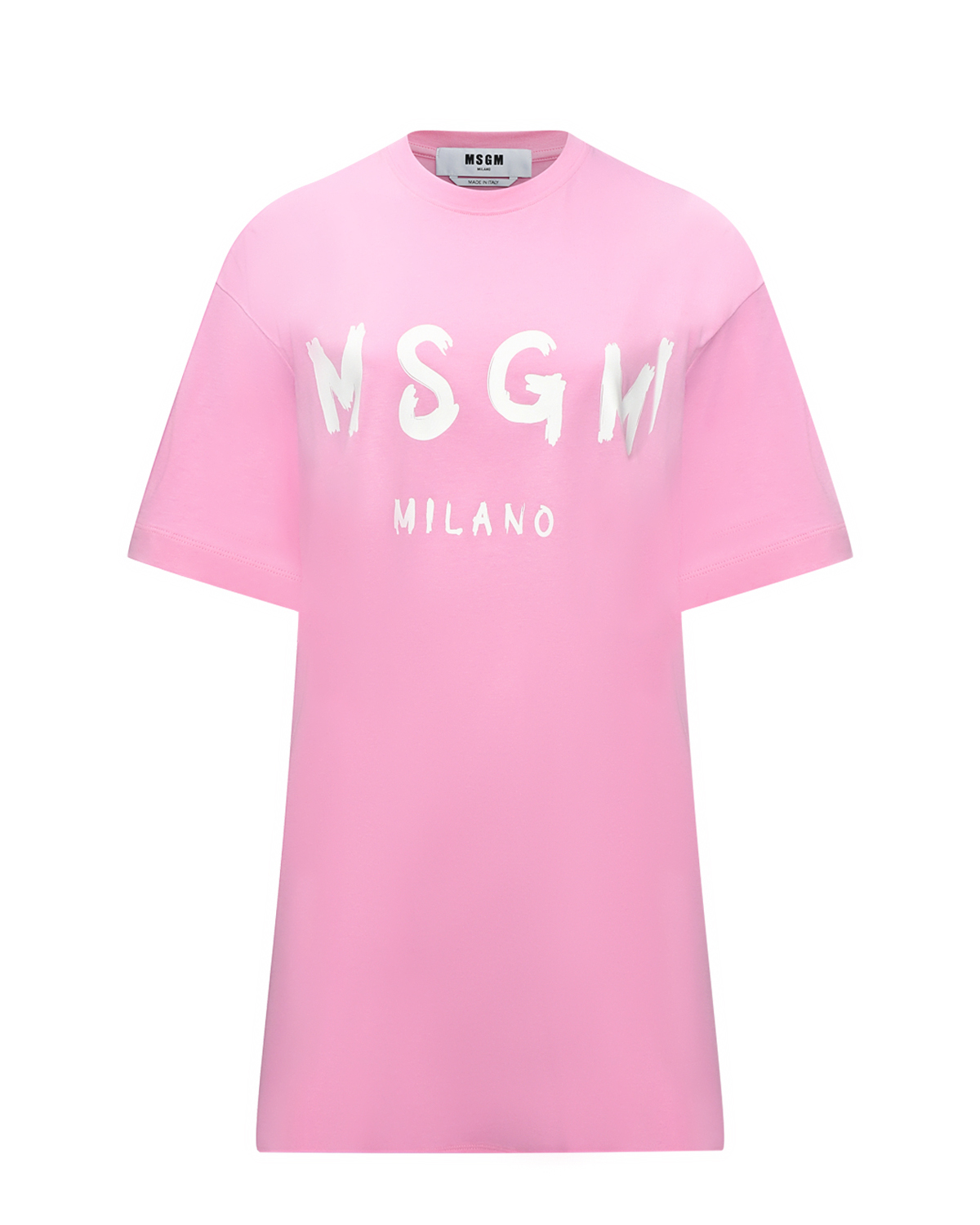 Платье-футболка, розовое MSGM, размер 42, цвет розовый - фото 1