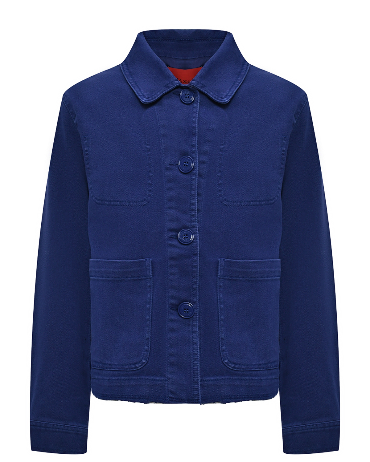 Джинсовая куртка с пуговицами в тон Max&Co, размер 140, цвет нет цвета