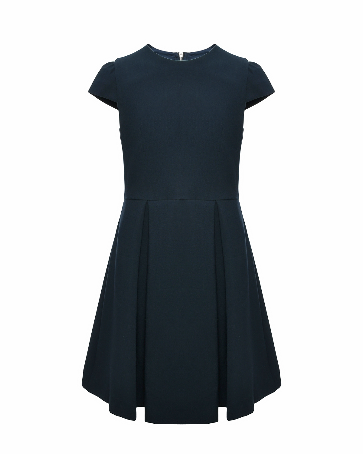 Платье синее, крупные складки на юбке Max&Co, размер 164, цвет нет цвета - фото 1