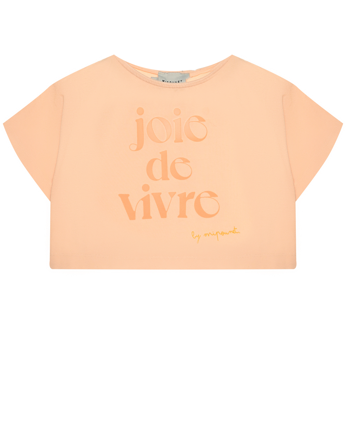 Укороченная футболка с притом "joie de vivre" Mipounet