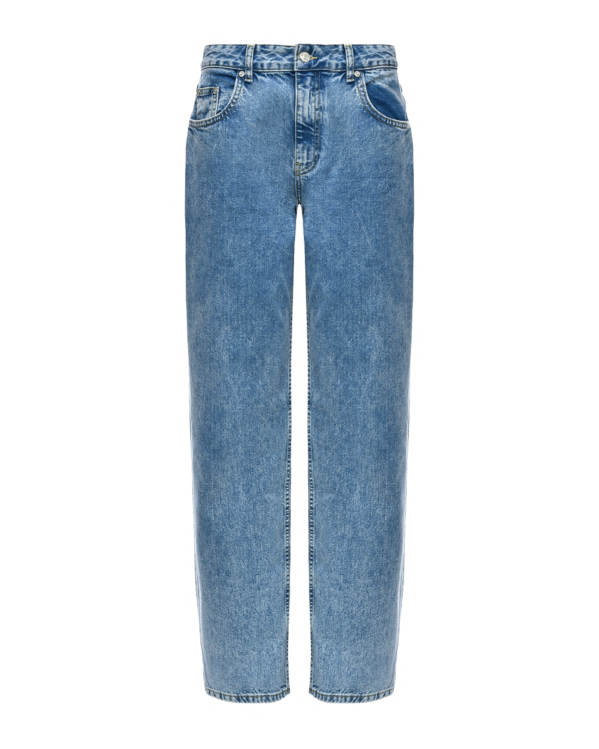 Зауженные голубые джинсы Mo5ch1no Jeans