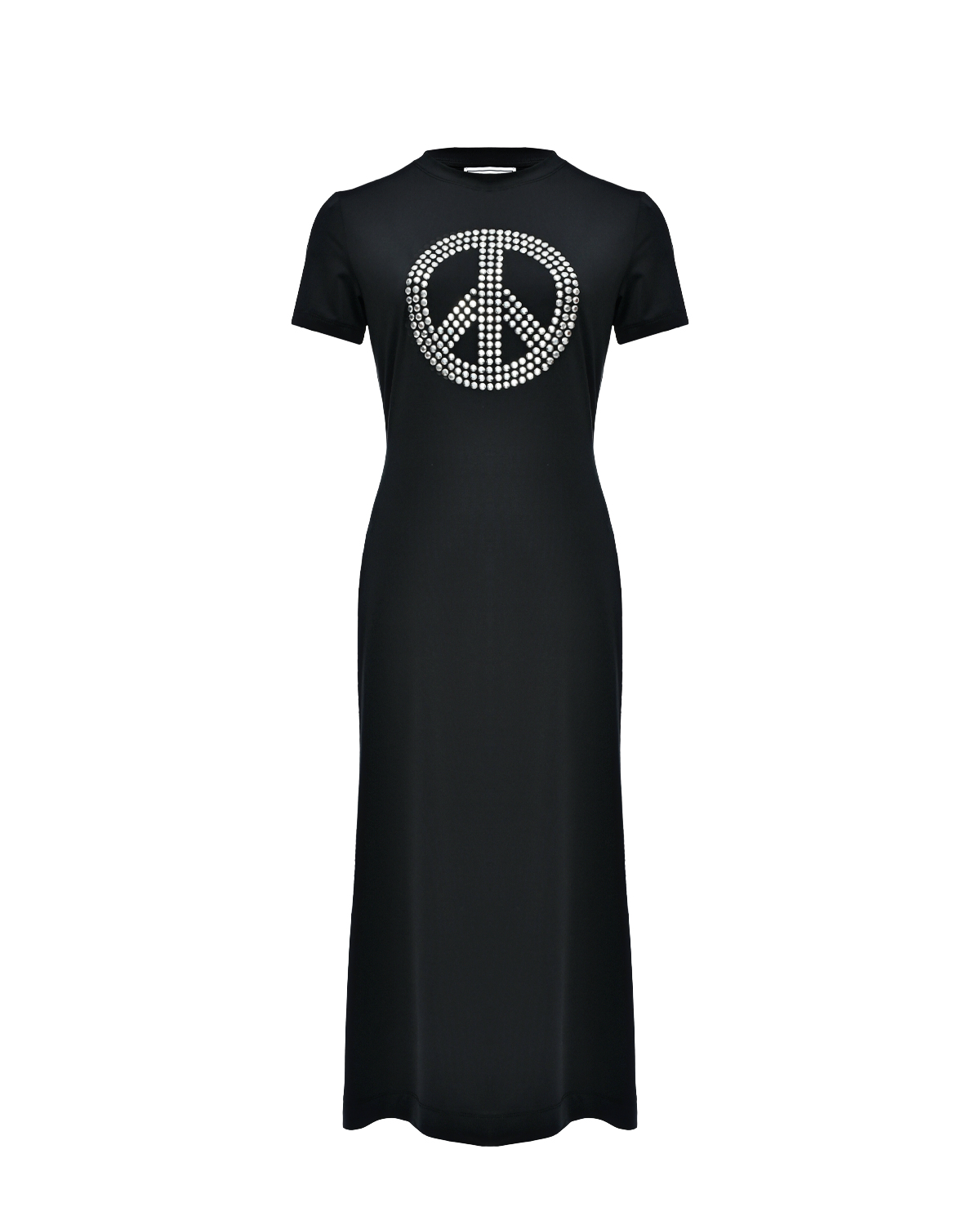 Платье с декором "Pacific" из стразов Mo5ch1no Jeans, размер 40, цвет черный - фото 1