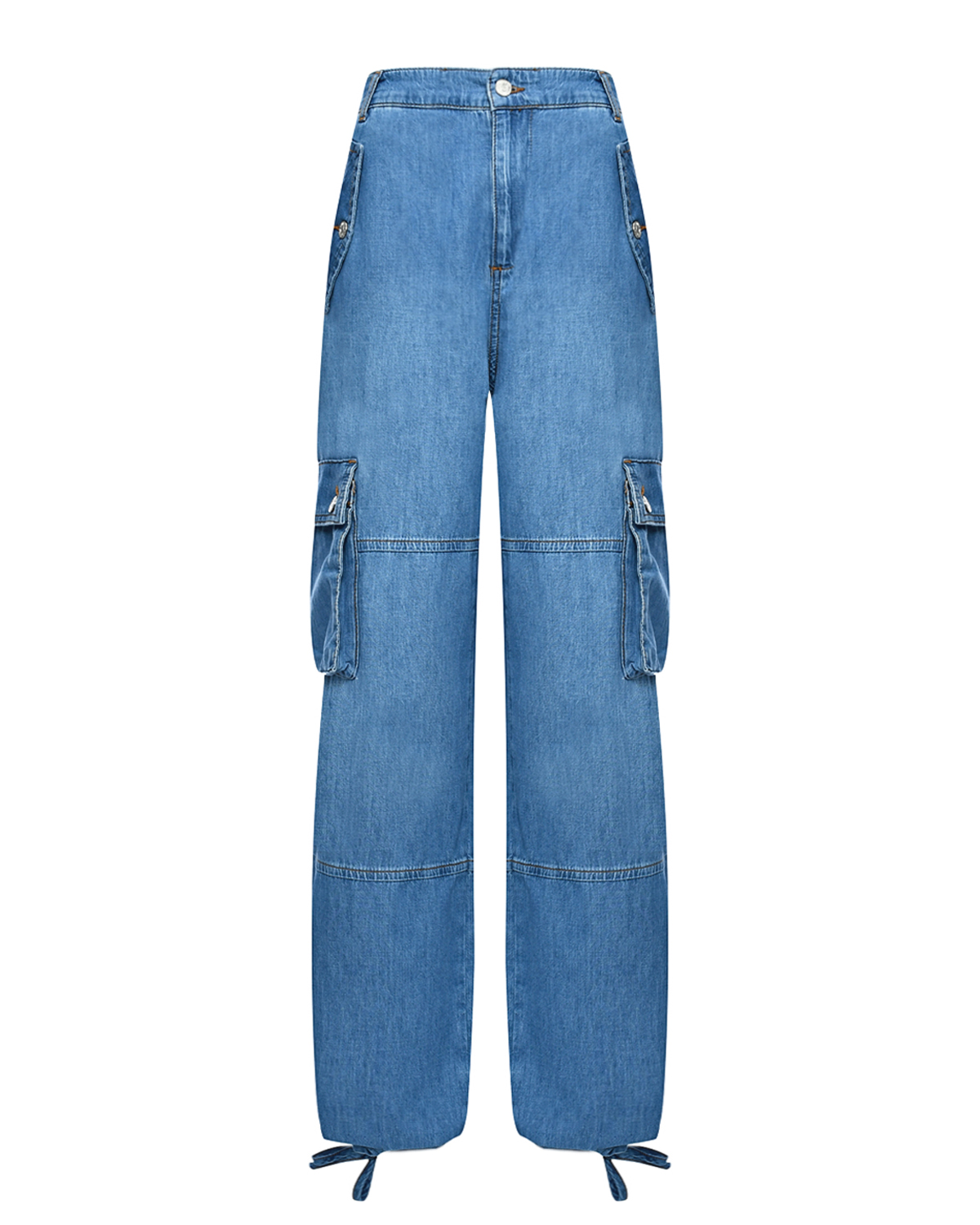 Джинсы с карманами-карго, синие Mo5ch1no Jeans