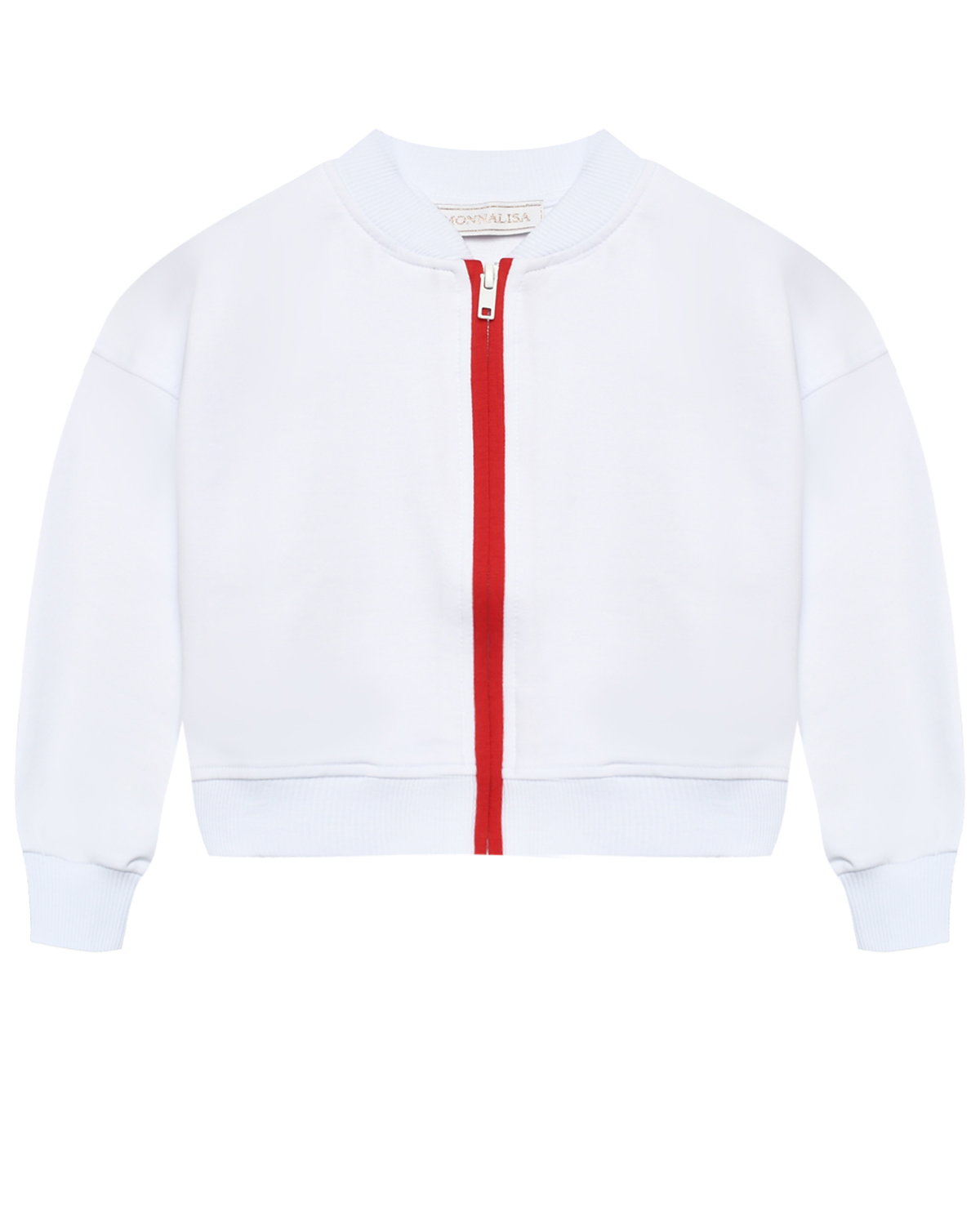 Спортивная куртка с клубниками из пайеток Monnalisa, размер 104, цвет белый - фото 1