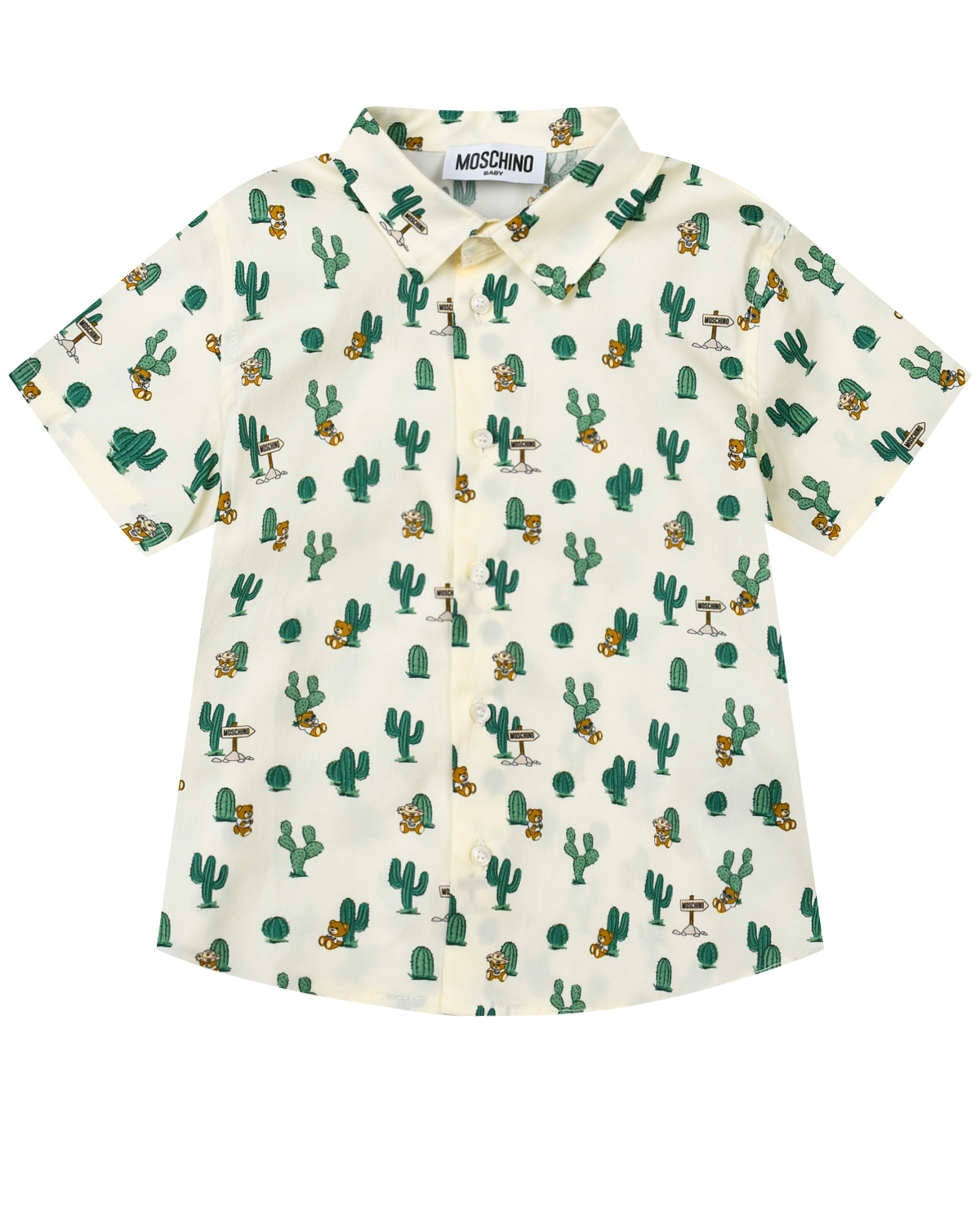 Рубашка с принтом "кактусы" Moschino