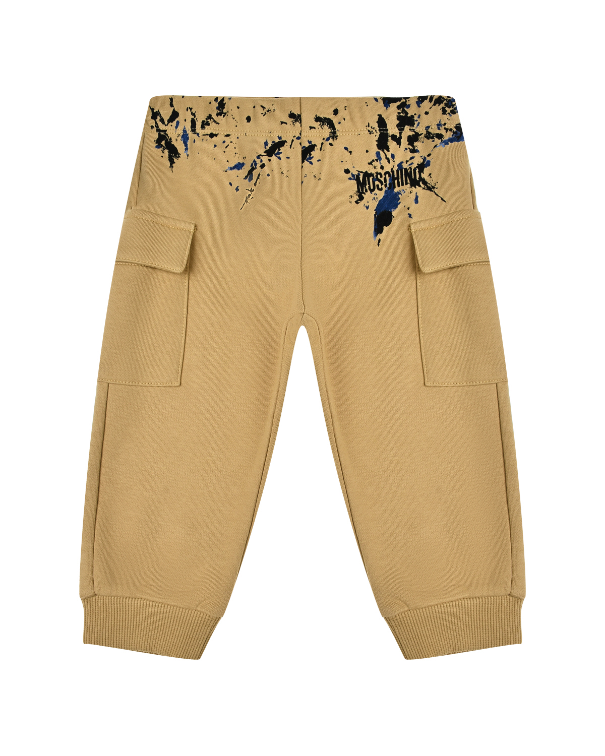 Спортивные брюки с принтом "кляксы" Moschino