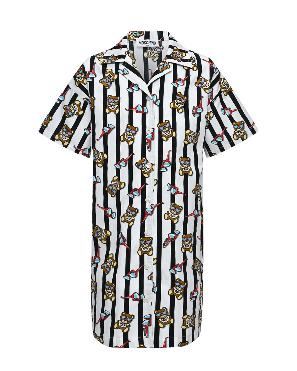 Платье-рубашка в полоску Moschino, размер 116, цвет нет цвета - фото 1