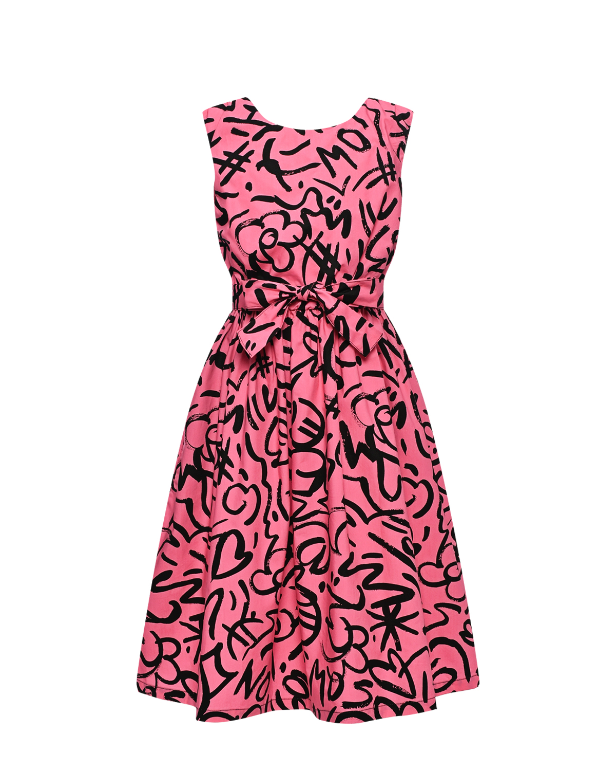 Приталенное розовое платье Moschino, размер 128, цвет нет цвета - фото 1