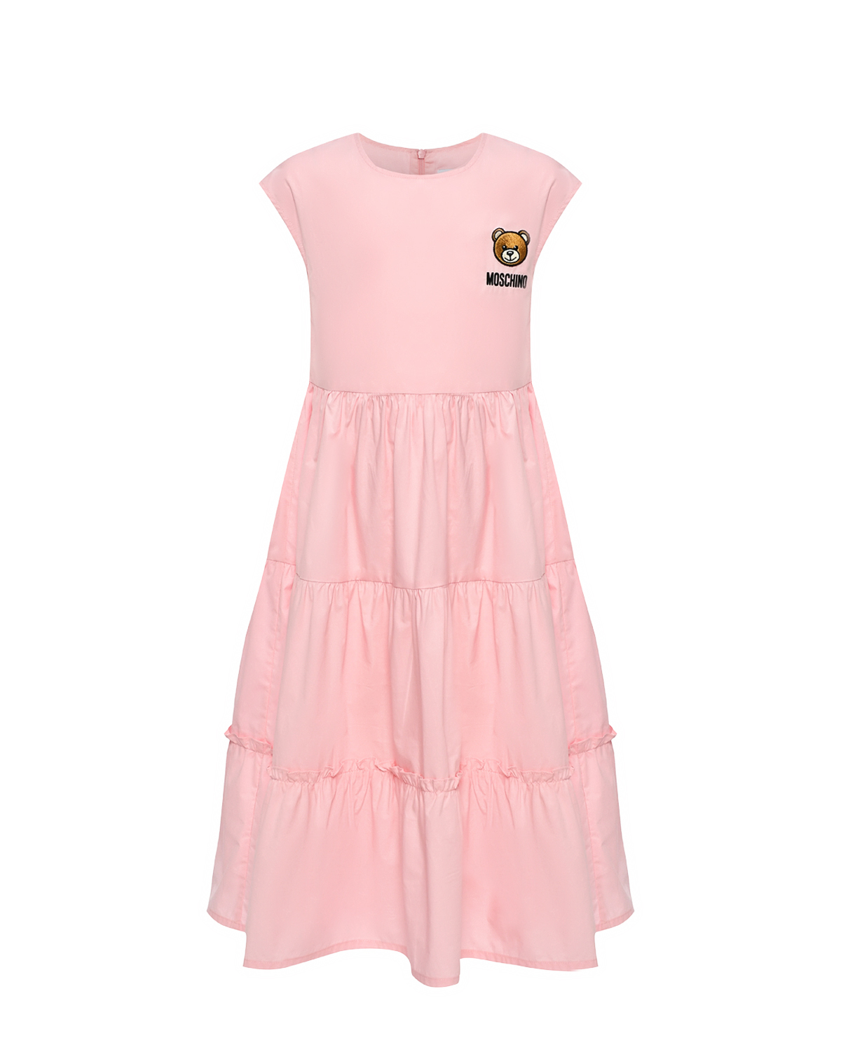 Платье с патчем, розовое Moschino, размер 128, цвет нет цвета - фото 1