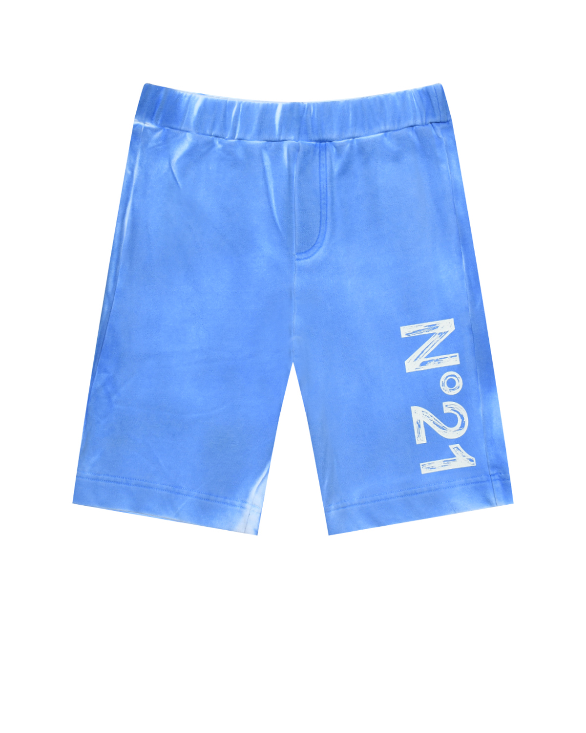 Бермуды с логотипом на штанине, синие No. 21
