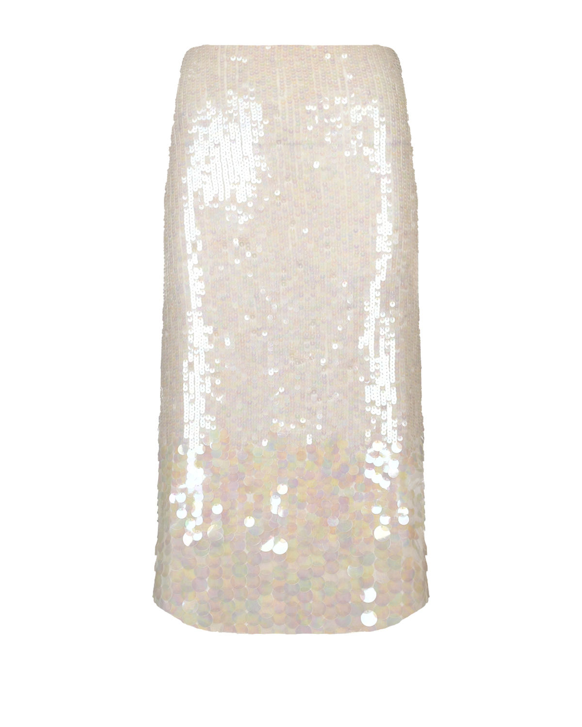 Юбка с пайетками, белая Parosh
