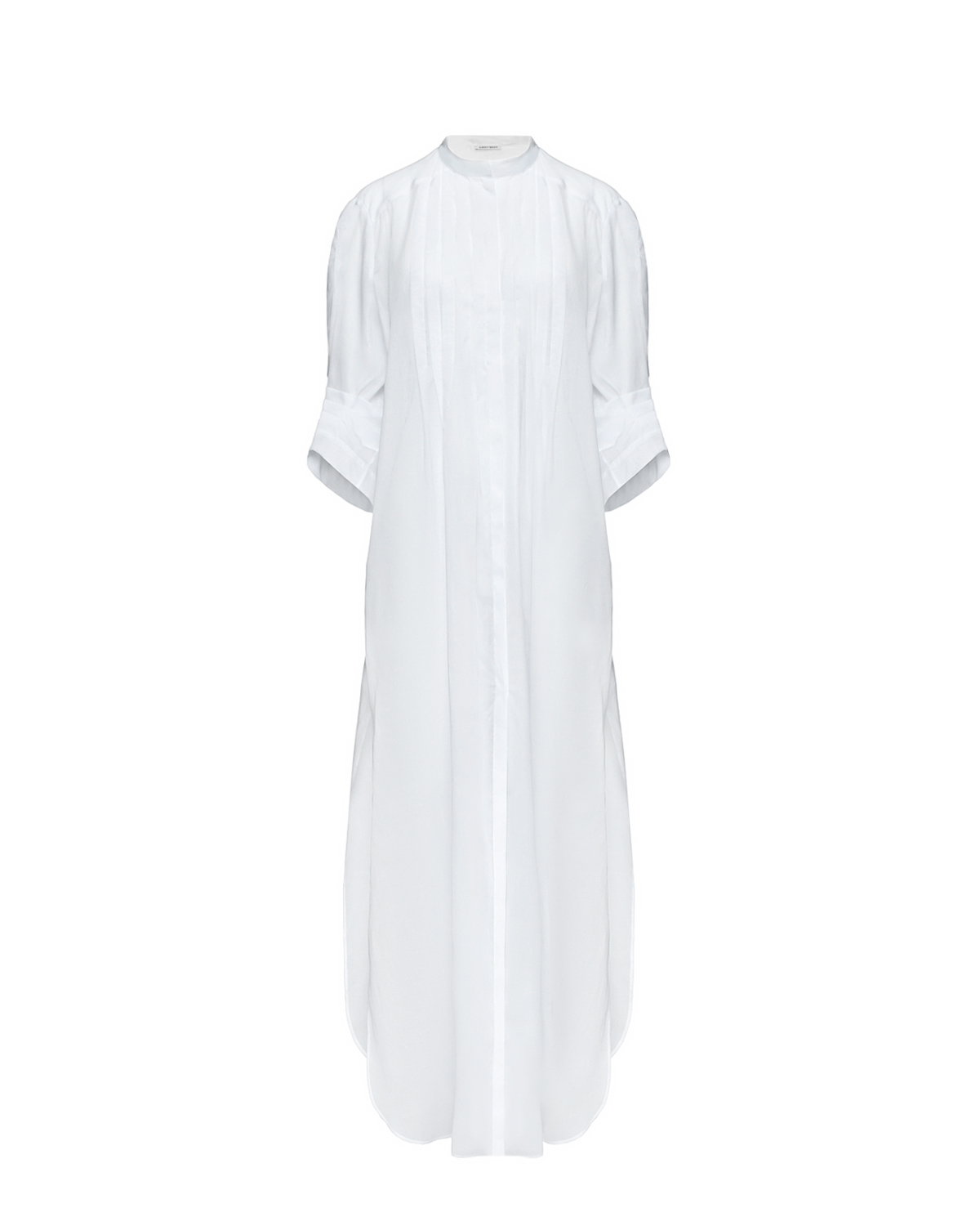 Платье-рубашка с воротником стойкой Alberta Ferretti, размер 40, цвет нет цвета