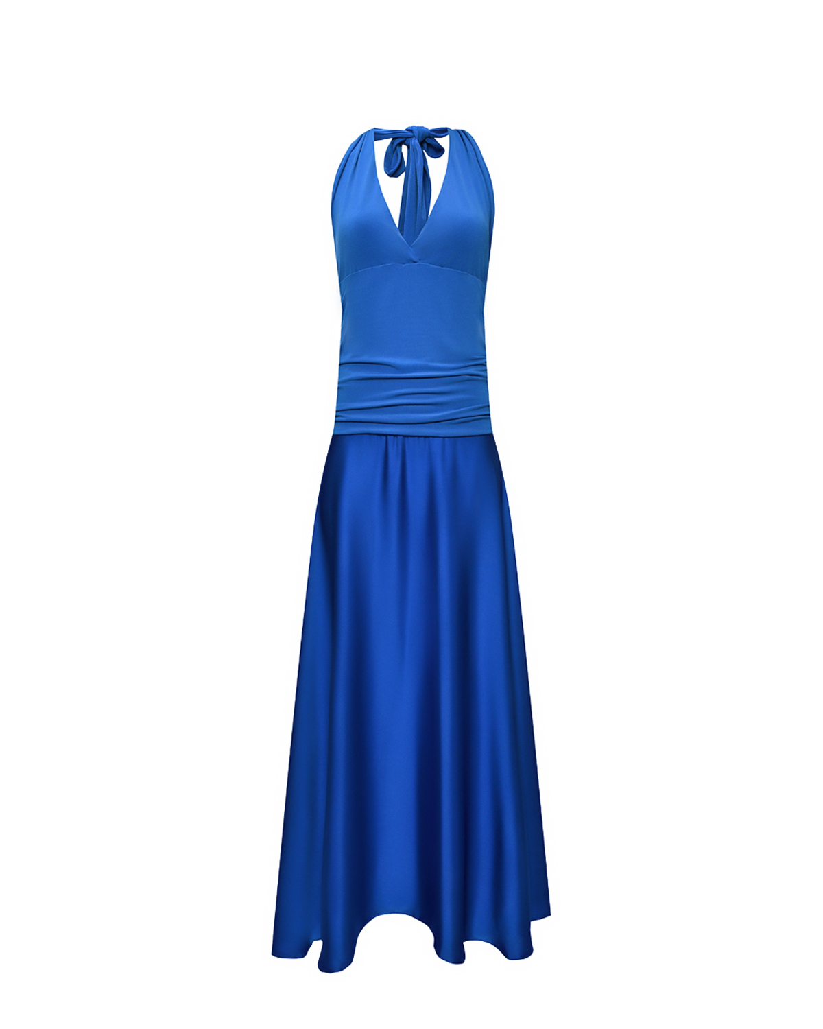 Платье с драпированным верхом, синее Pietro Brunelli, размер 38, цвет нет цвета - фото 1