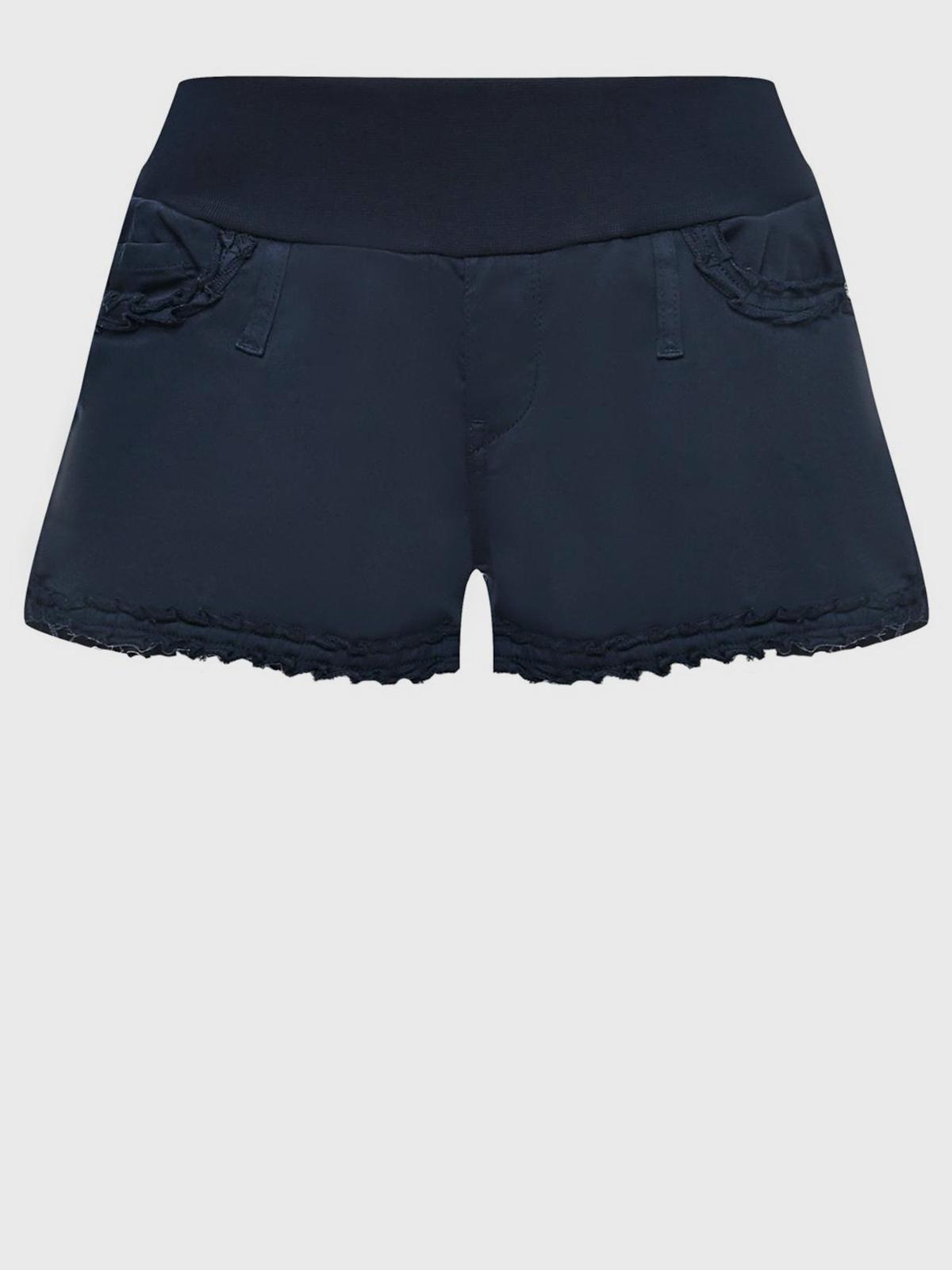 Шорты с рюшей, синие Pietro Brunelli