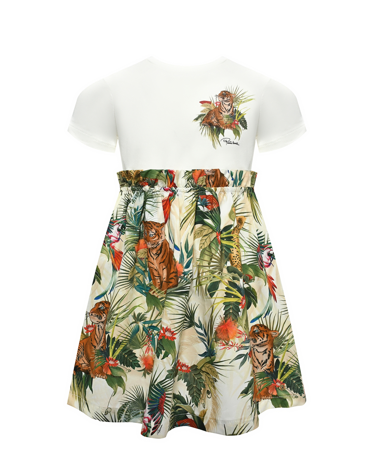 Платье с тропическим принтом Roberto Cavalli, размер 98, цвет нет цвета - фото 1