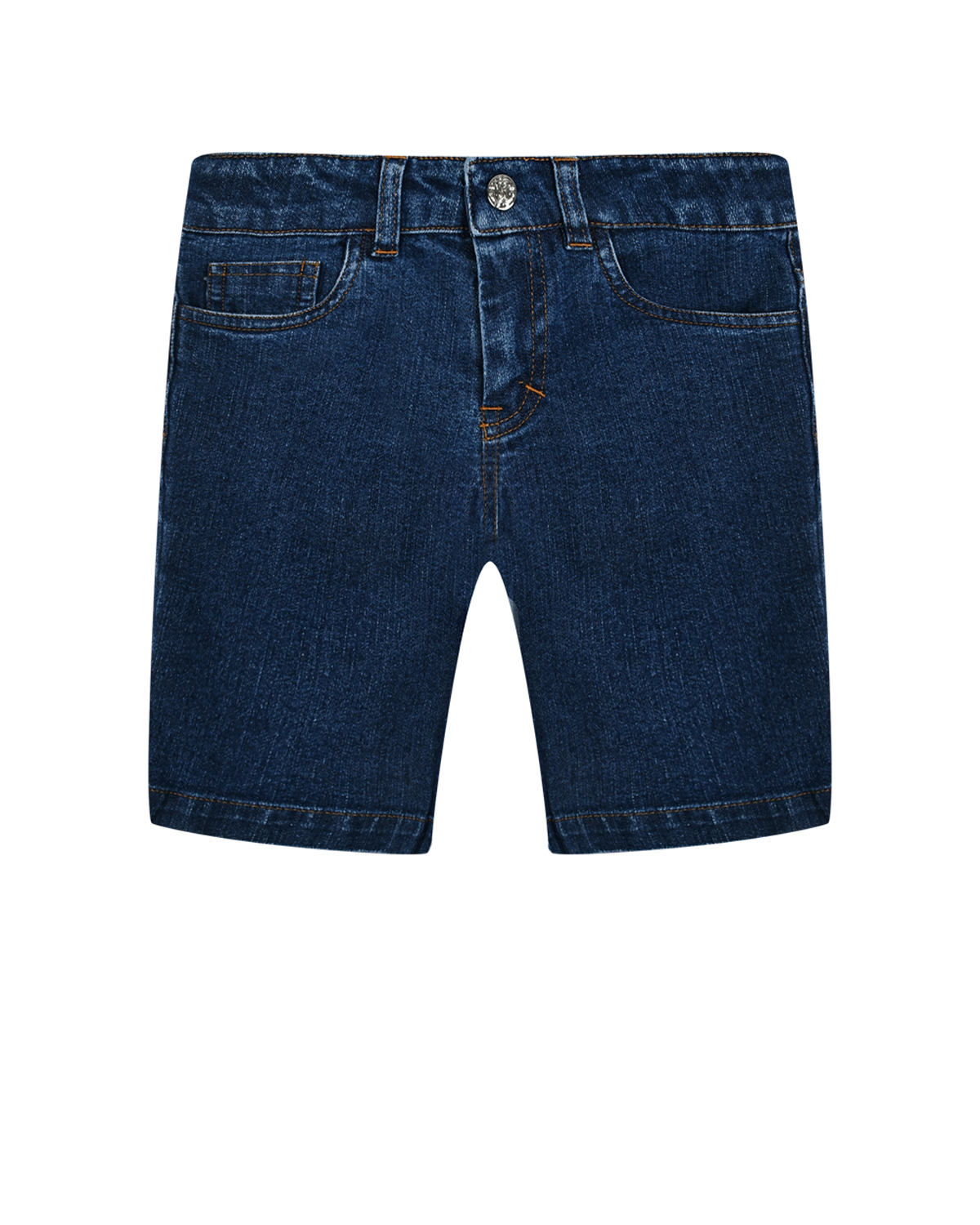 Джинсовые бермуды, темно-синие Roberto Cavalli