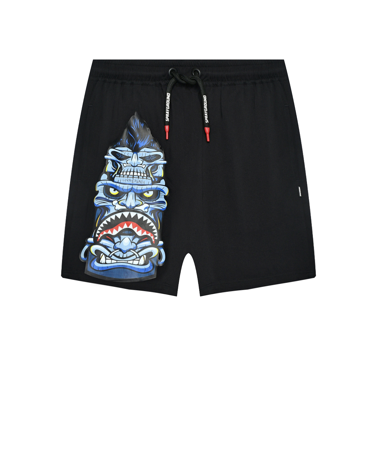 Бермуды с поясом на кулиске, черные SprayGround