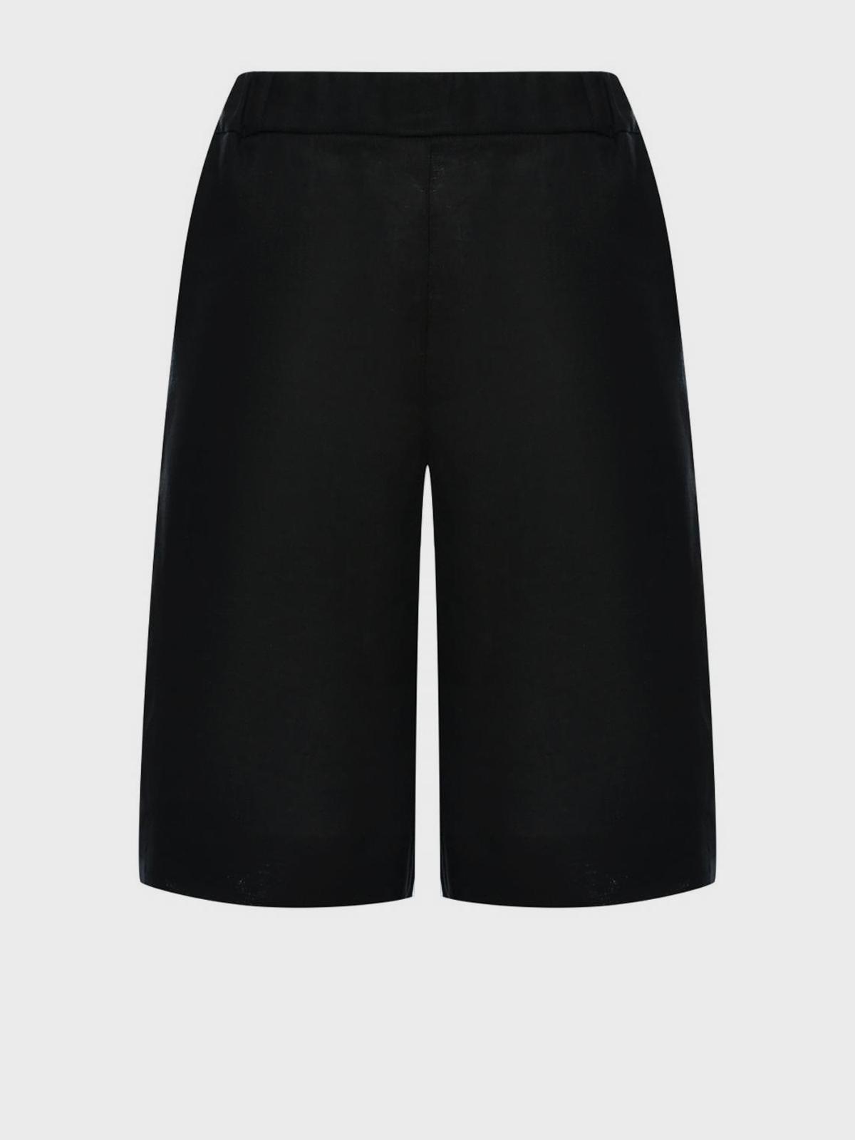 Льняные черные бермуды SHADE