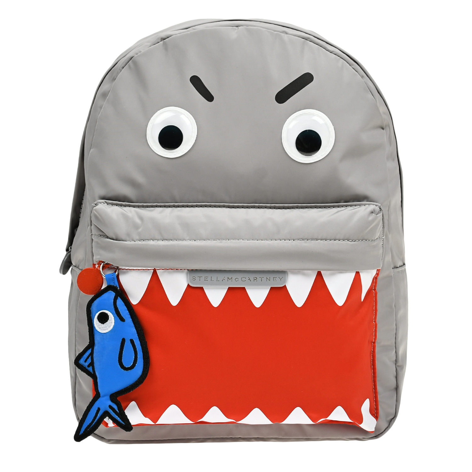 Рюкзак в виде акулы Stella McCartney, размер unica, цвет серый