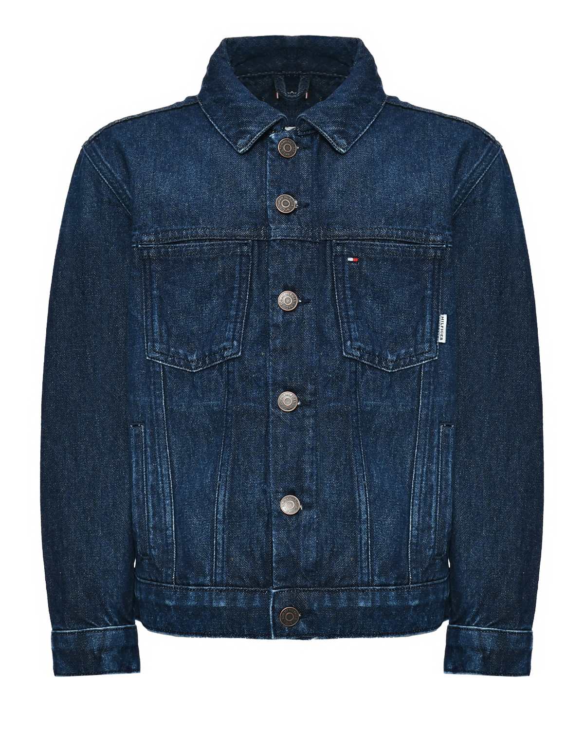 Джинсовая куртка синего цвета Tommy Hilfiger, размер 176 - фото 1