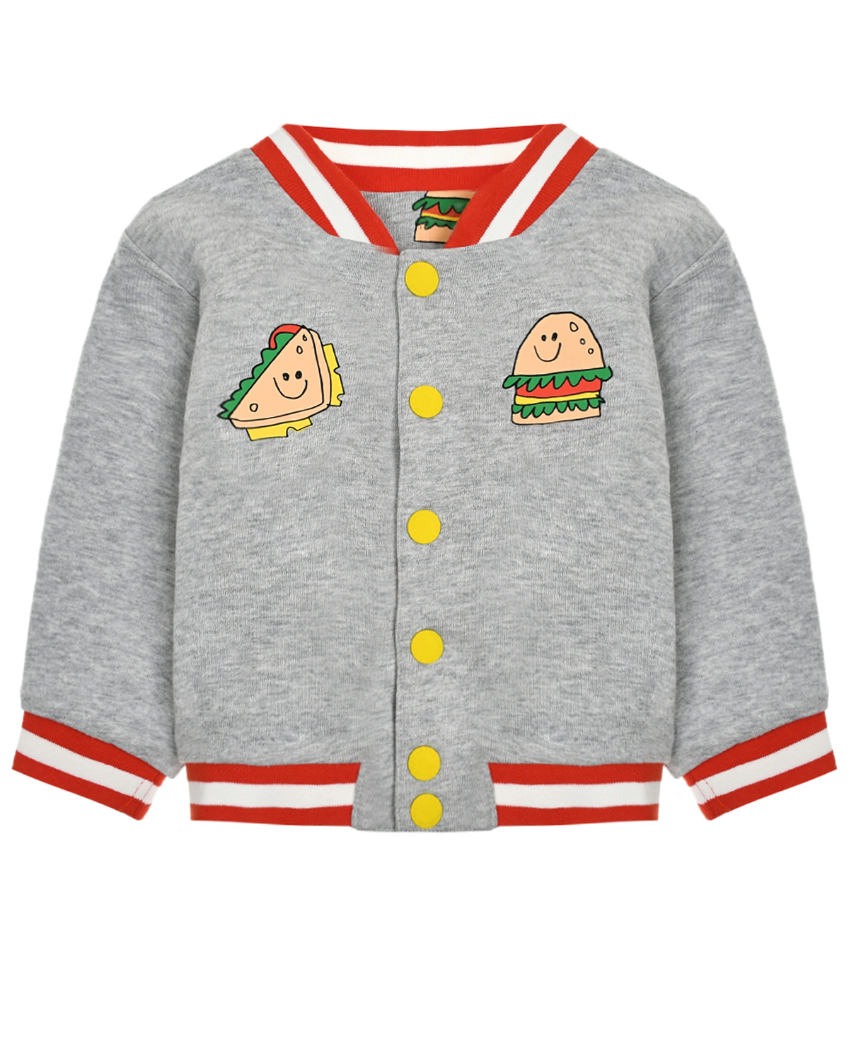 Куртка-бомбер двусторонняя, принт сэндвич и бургер Stella McCartney