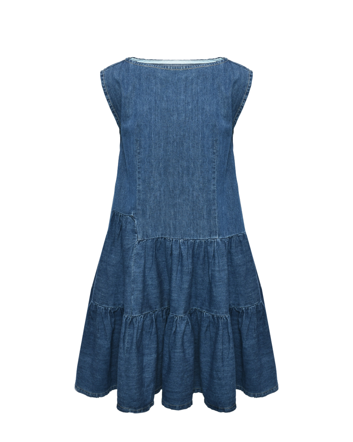 Платье из денима, голубое MM6 Maison Margiela, размер 152, цвет нет цвета - фото 1