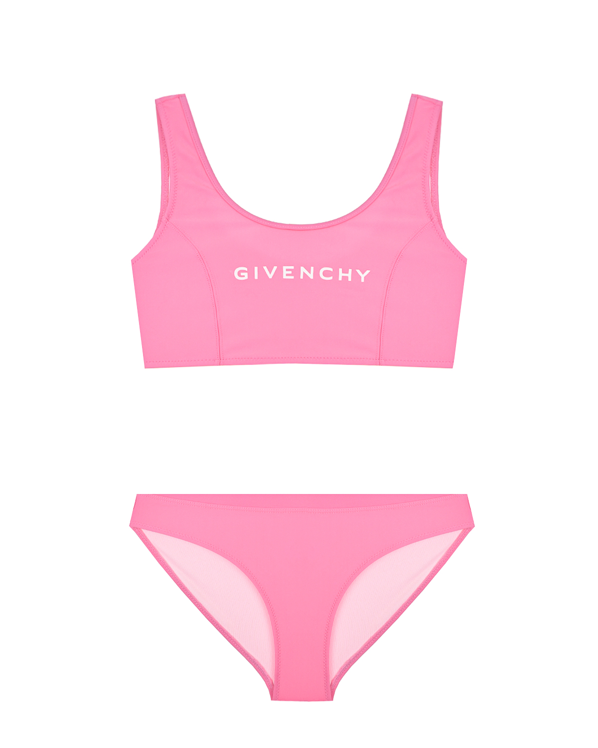 Купальник раздельный с логотипом, розовый Givenchy, размер 164, цвет нет цвета
