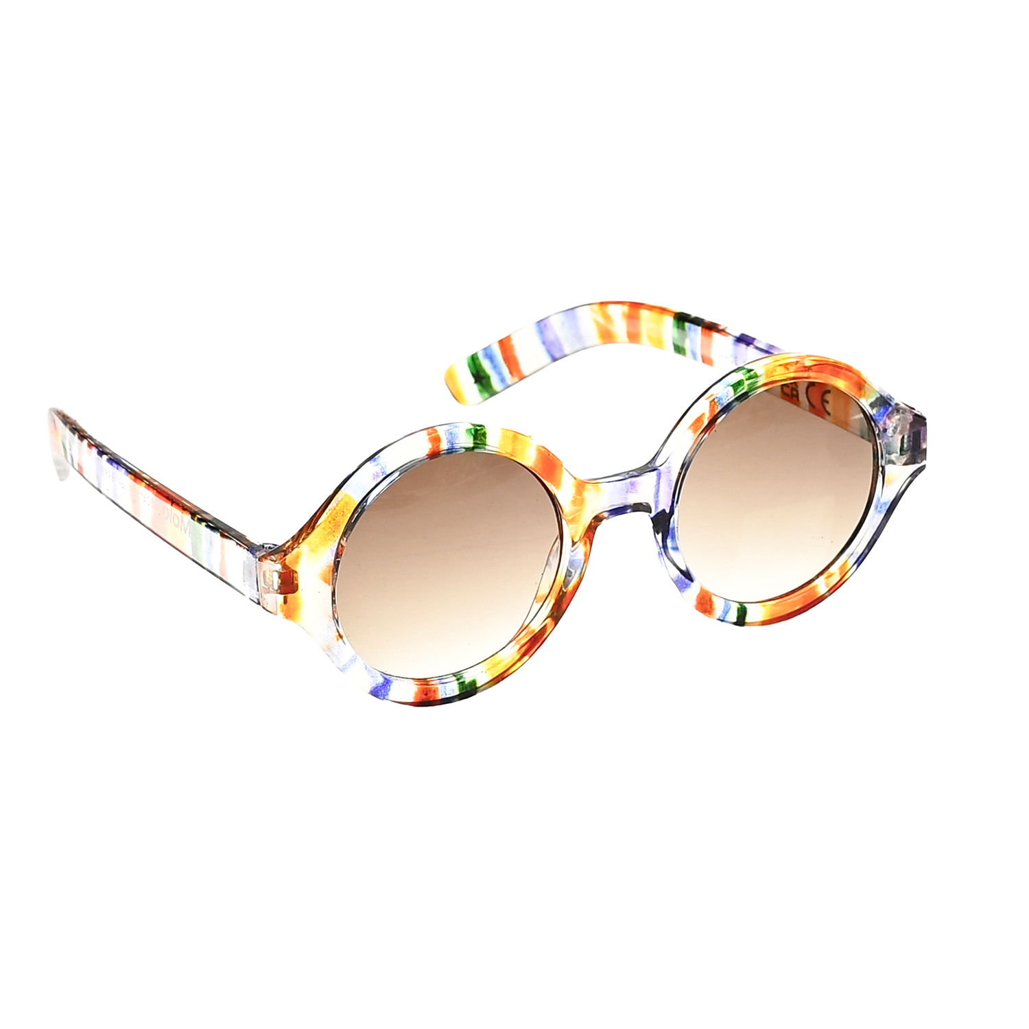 Круглые очки в разноцветной оправе Molo, размер unica