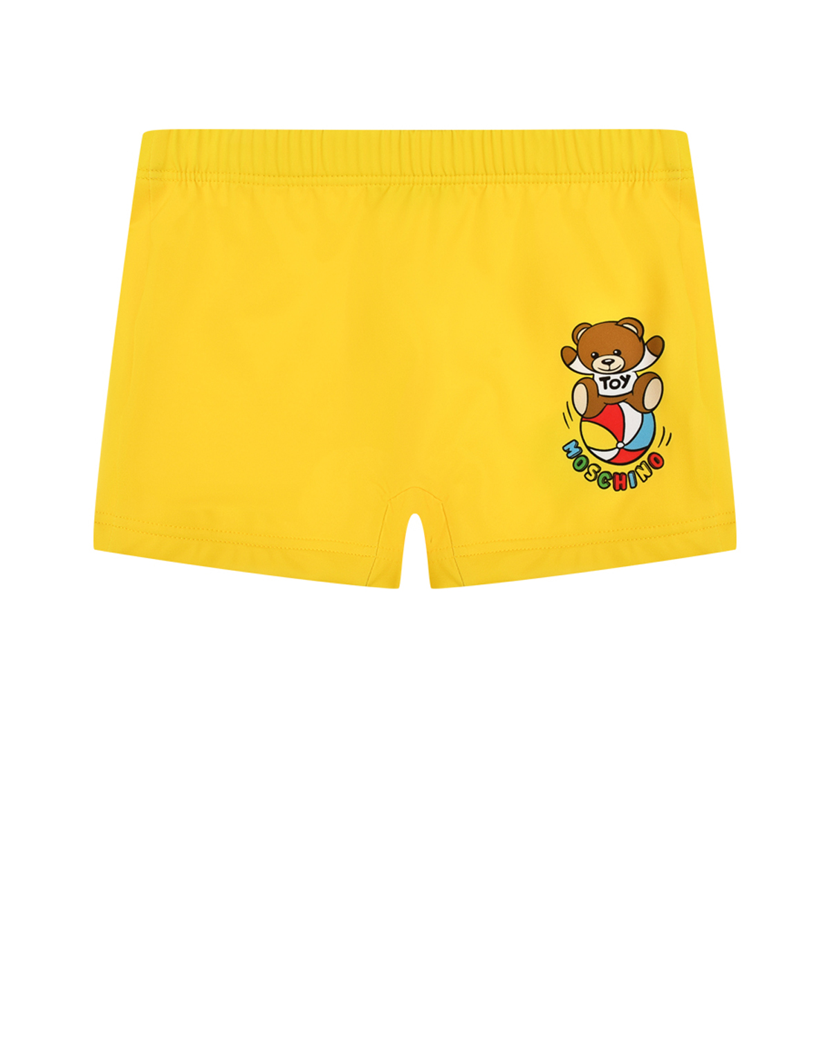 Плавки-шорты с принтом "медвежонок", желтые Moschino