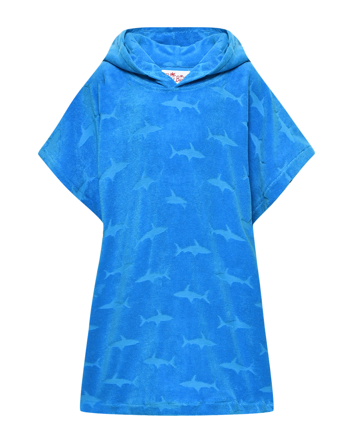 Пончо с декором "акулы" Saint Barth, размер 116, цвет нет цвета