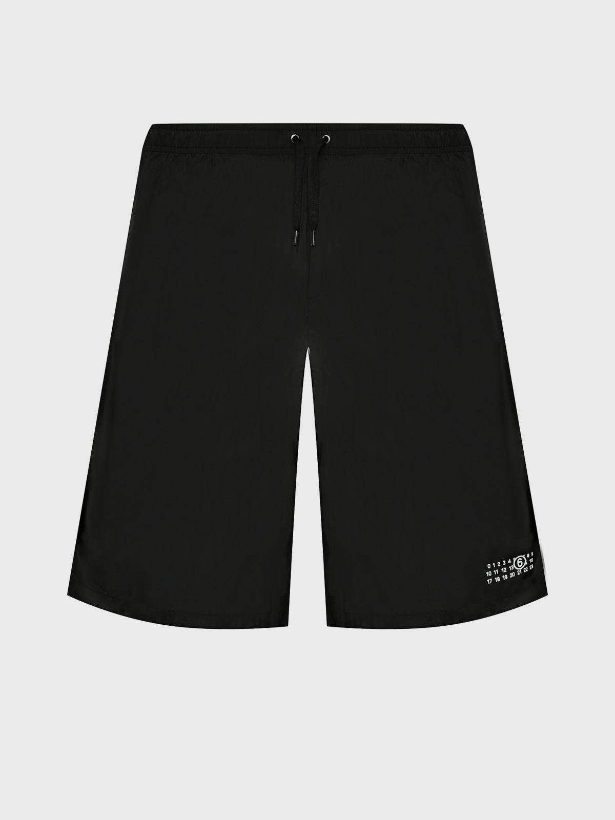 Бермуды для купания, черные MM6 Maison Margiela