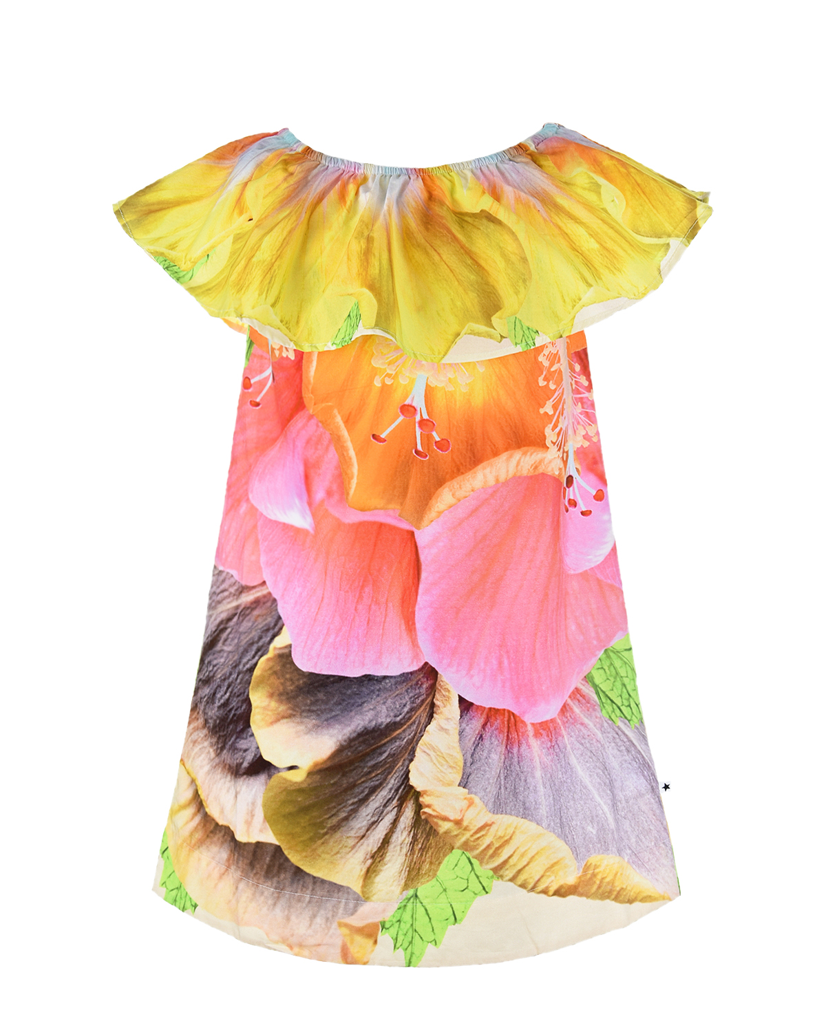 Платье с принтом "I Am Hibiscus" Molo детское, размер 110/116, цвет нет цвета - фото 1