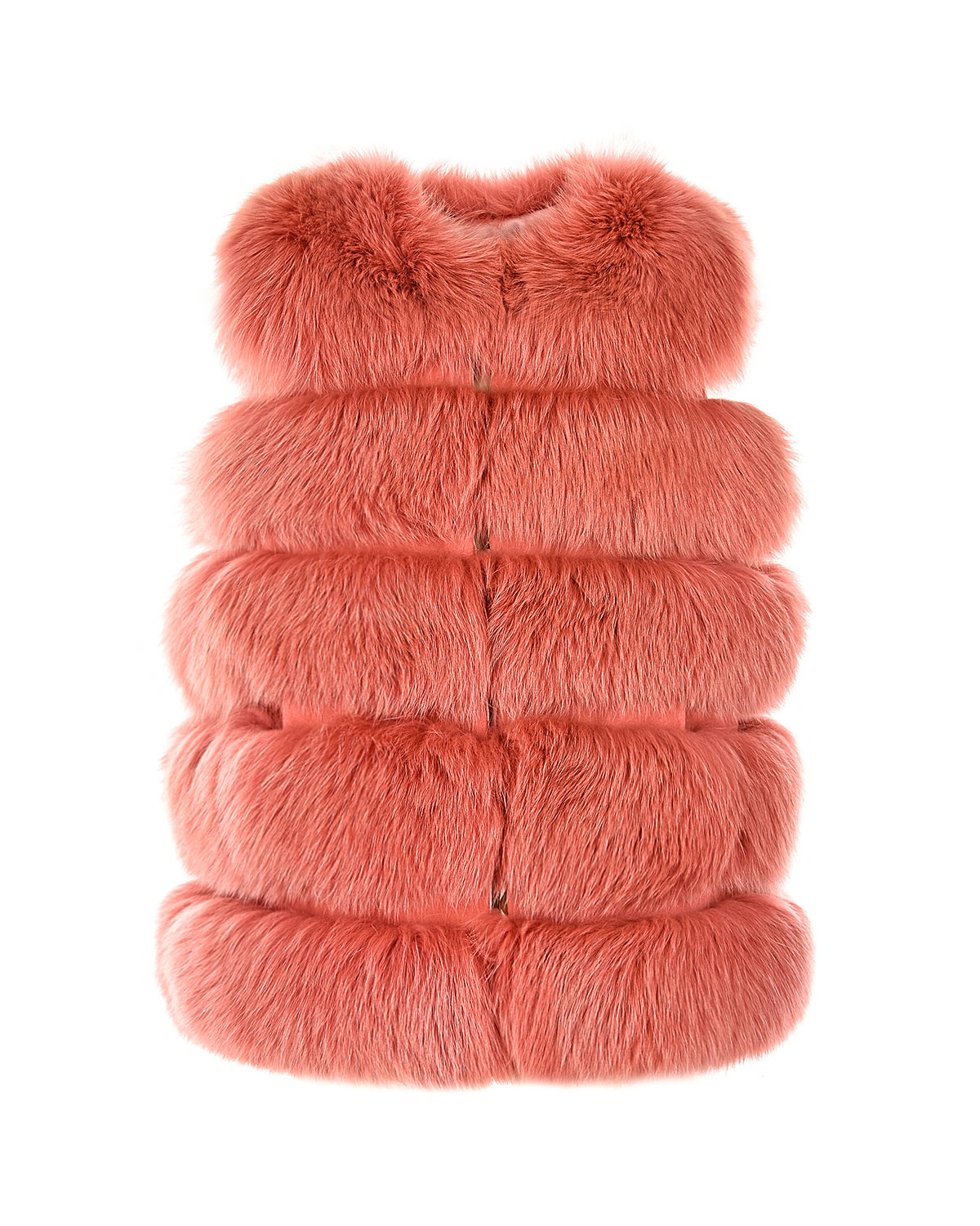 

Меховой жилет на подкладке с цветочным принтом Yves Salomon детский, Розовый, Меховой жилет на подкладке с цветочным принтом Yves Salomon детский