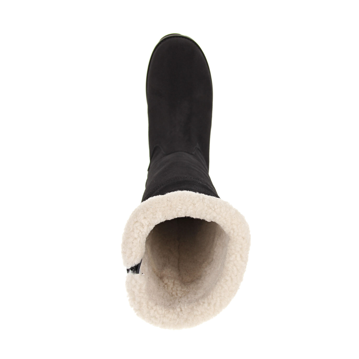 Замшевые сапоги с подкладкой из овчины Dolce&Gabbana, размер 32, цвет черный - фото 4