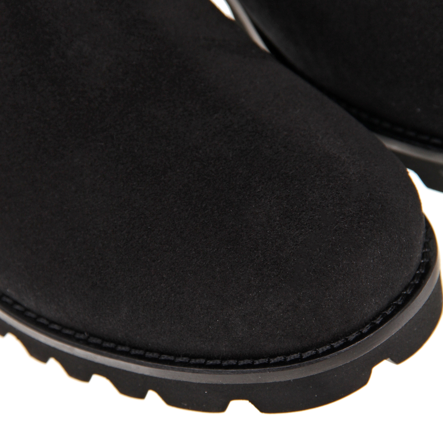 Замшевые сапоги с подкладкой из овчины Dolce&Gabbana, размер 32, цвет черный - фото 6