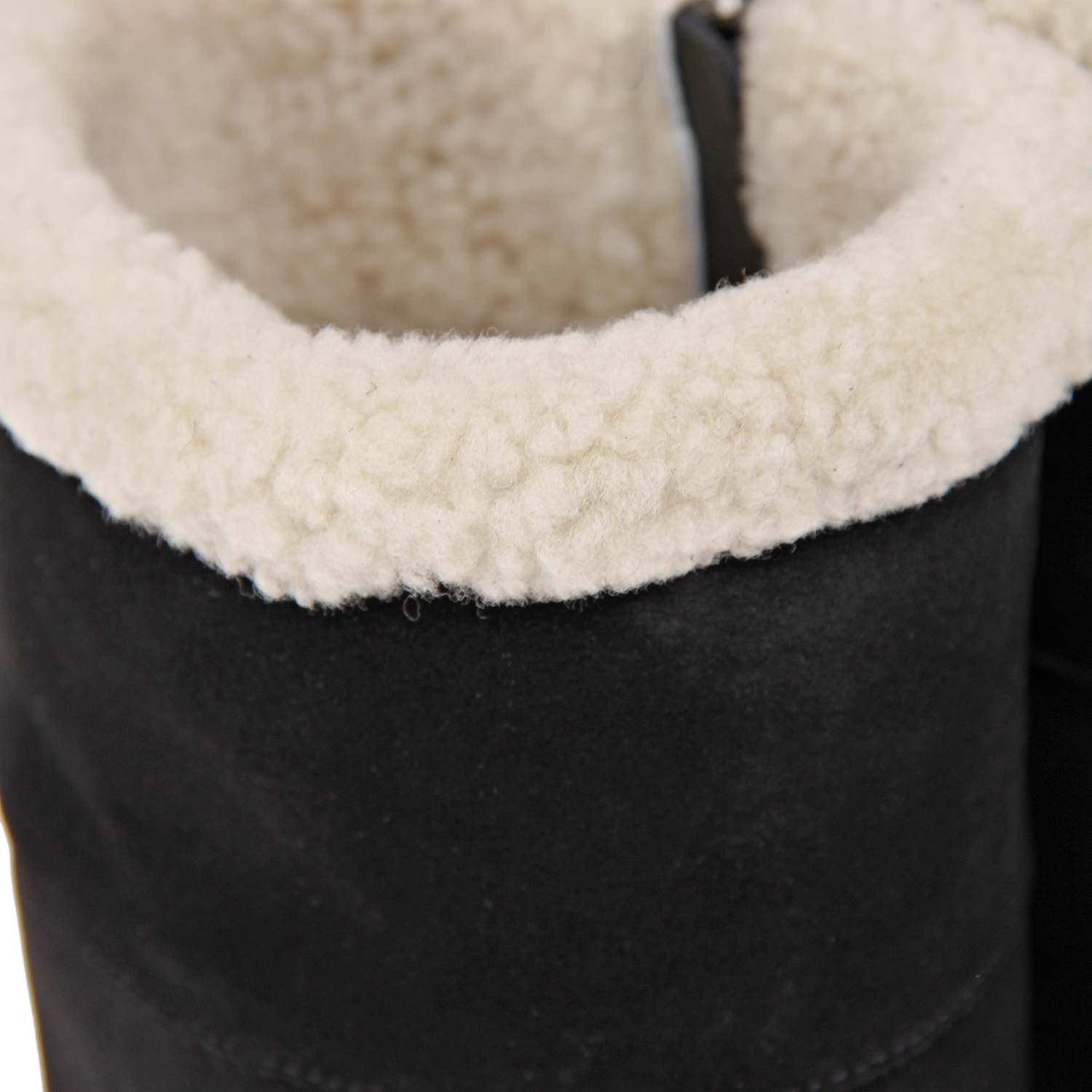 Замшевые сапоги с подкладкой из овчины Dolce&Gabbana, размер 32, цвет черный - фото 7