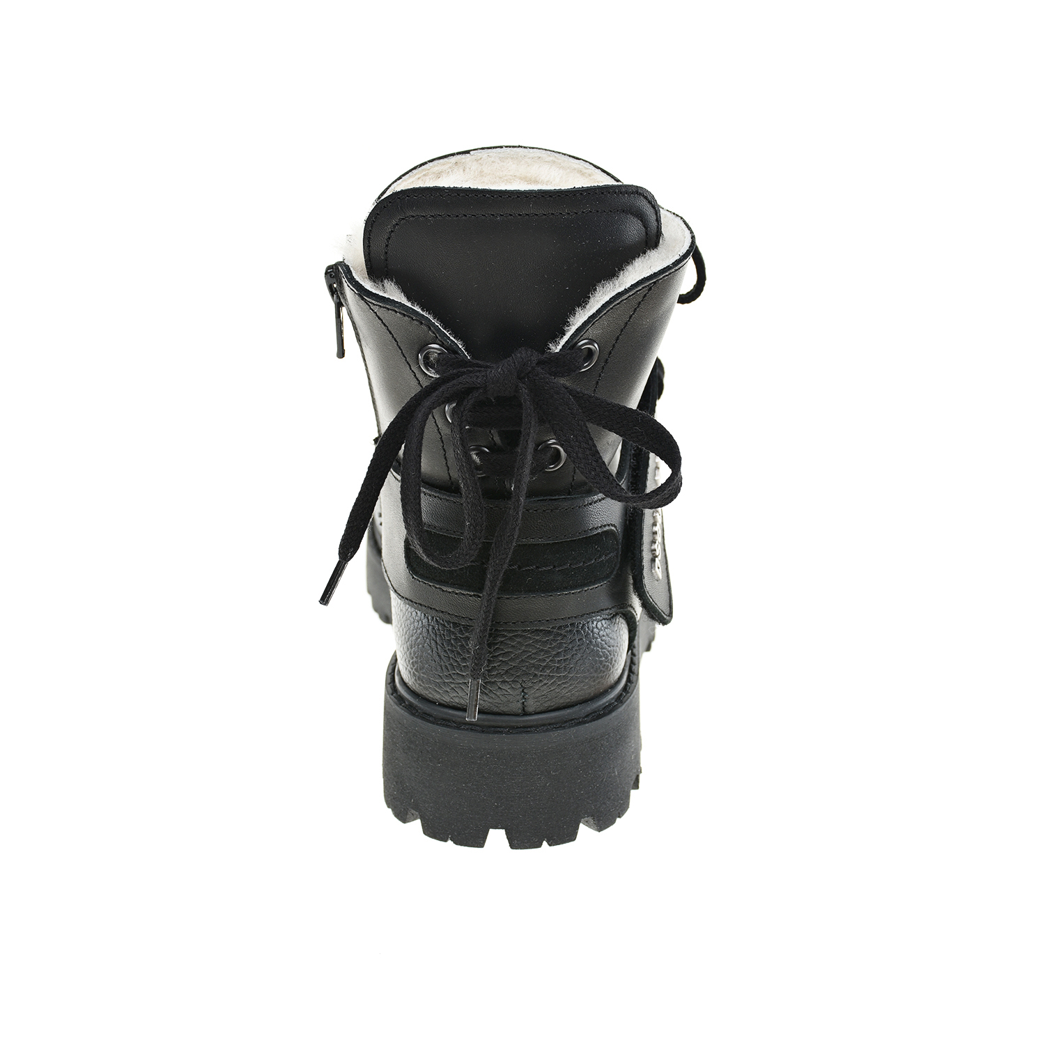 Черные ботинки с мехом Dsquared2 - фото 3