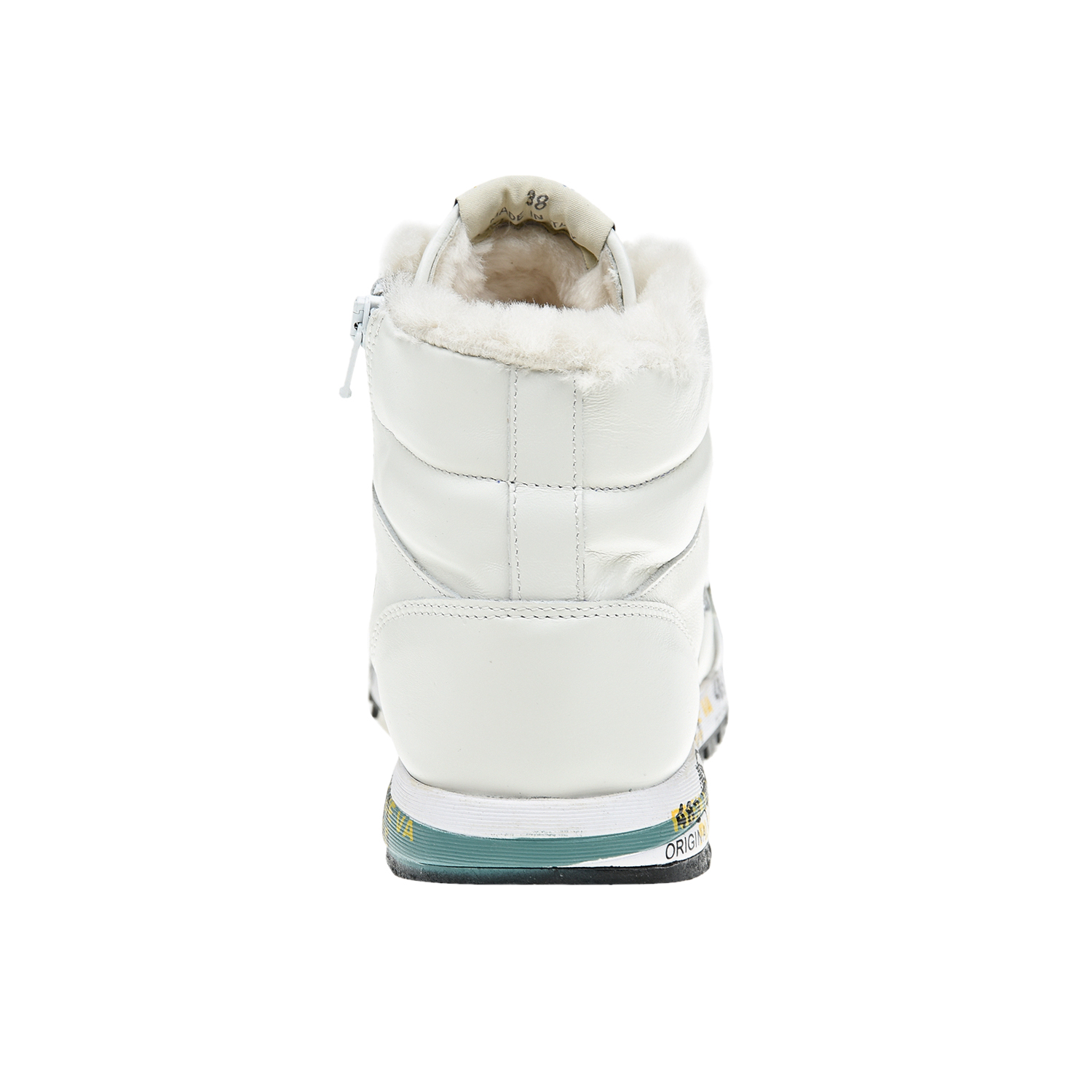 Белые кроссовки с серебристым логотипом will be Premiata детские, размер 37, цвет белый - фото 3
