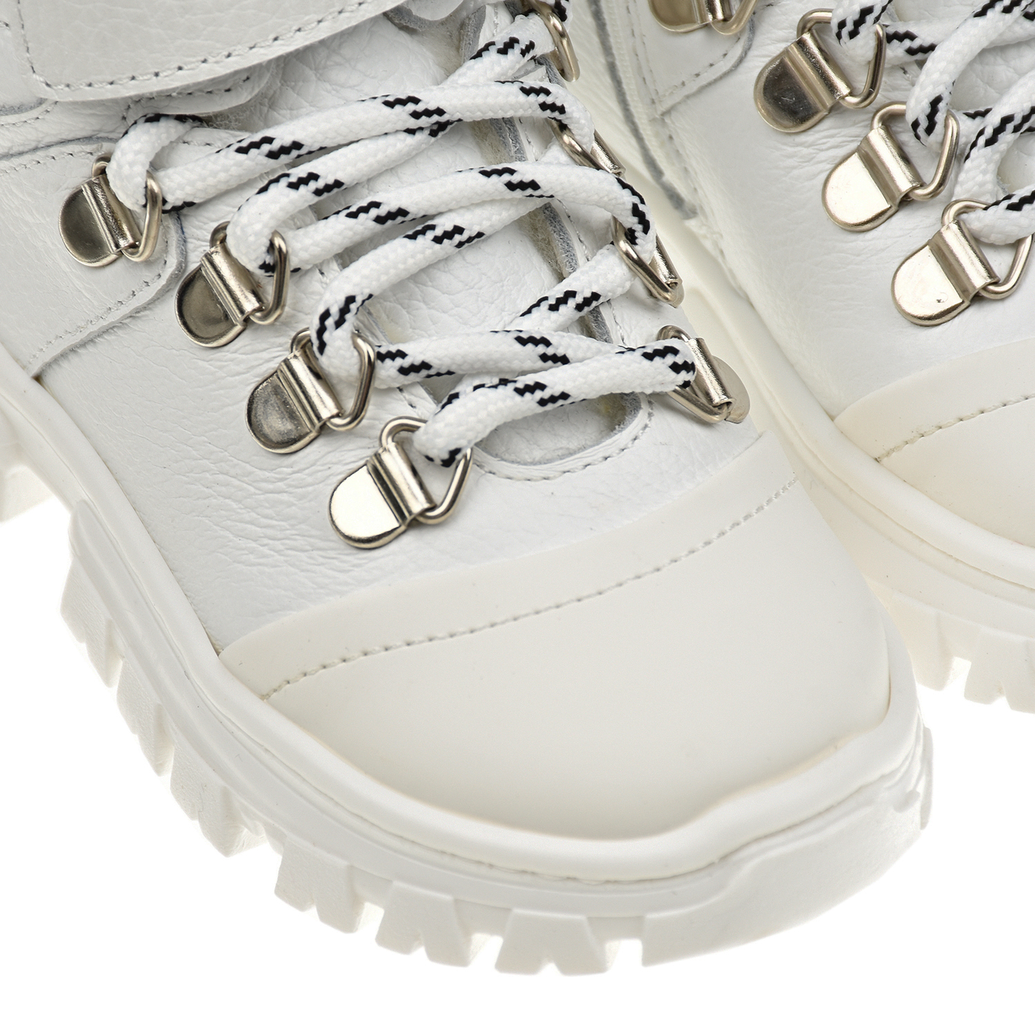 Белые высокие кроссовки с мехом Florens детские, размер 23, цвет белый - фото 7