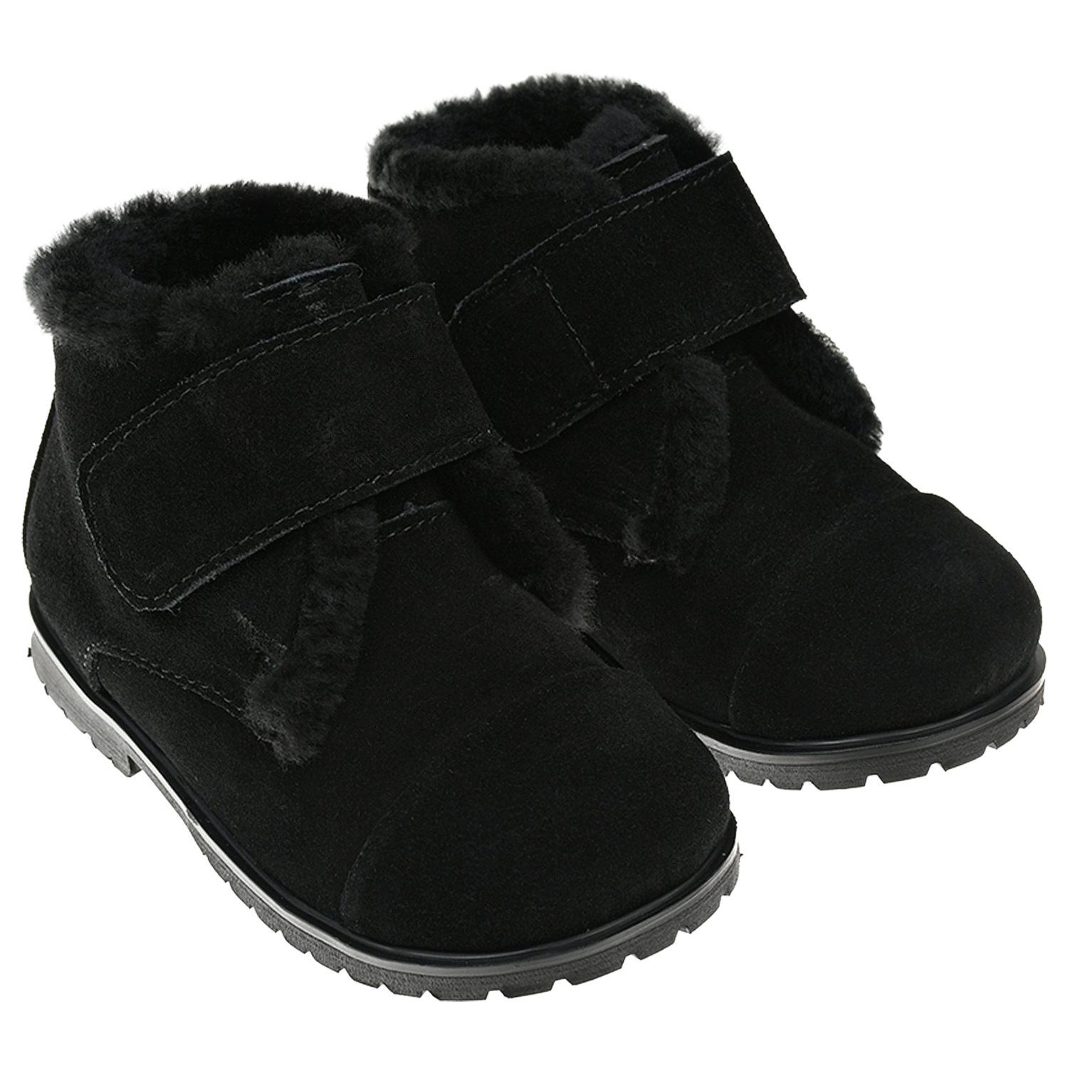 Черные ботинки с меховой подкладкой Age of Innocence детские, размер 24, цвет черный