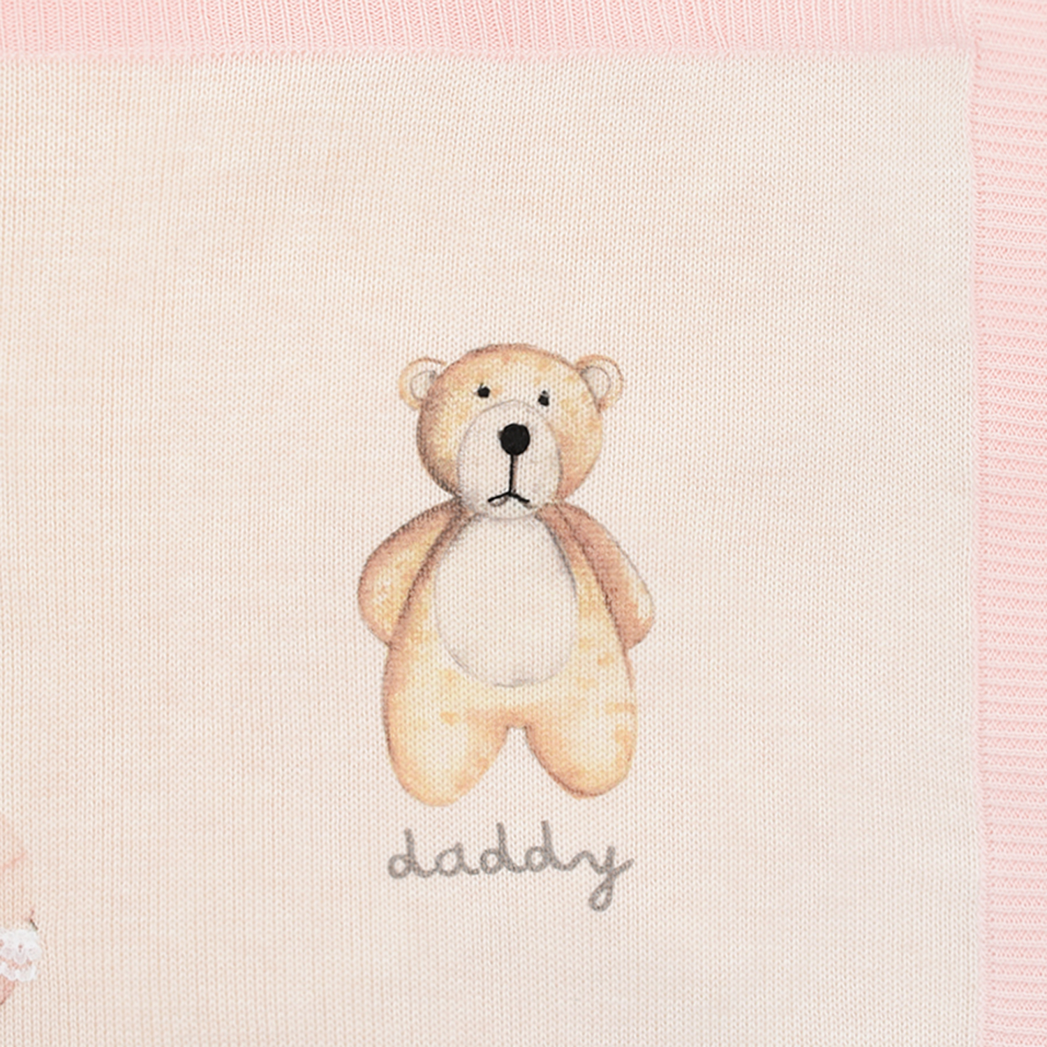 Розовый плед с принтом "медведи" Boschinoni детский - фото 4