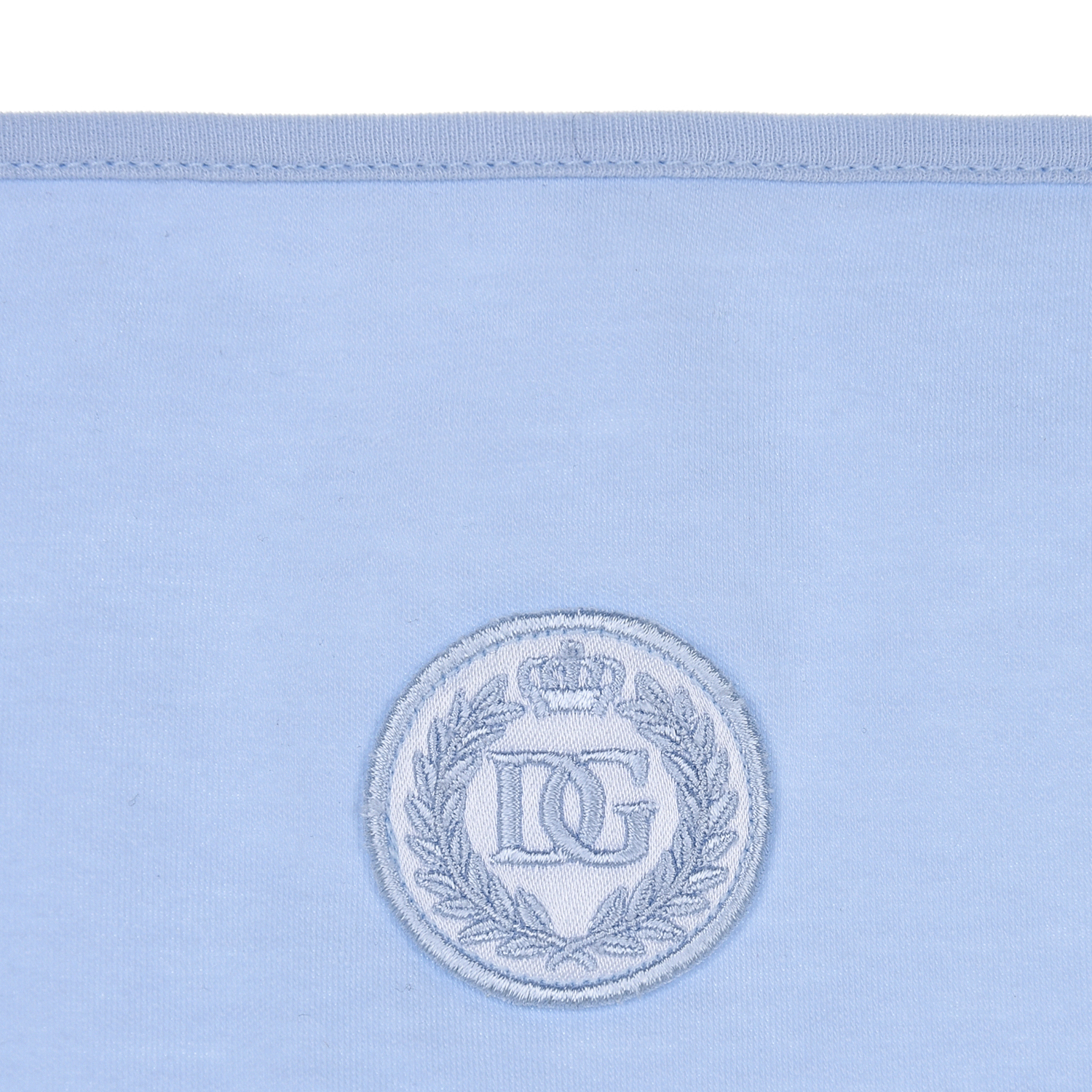 Голубое одеяло с логотипом Dolce&Gabbana детское, размер unica, цвет голубой - фото 3