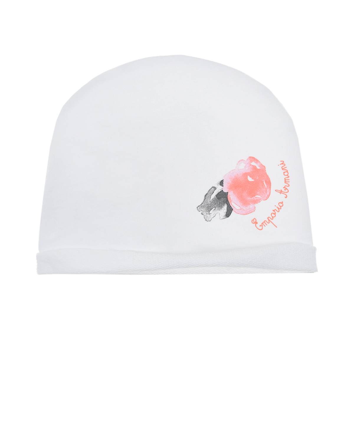Комплект из шапки и слюнявчика Emporio Armani детский, размер S, цвет белый - фото 2